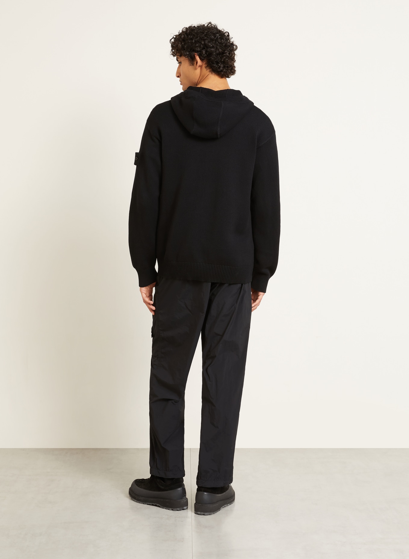 STONE ISLAND Strickjacke GHOST: SCHWARZ