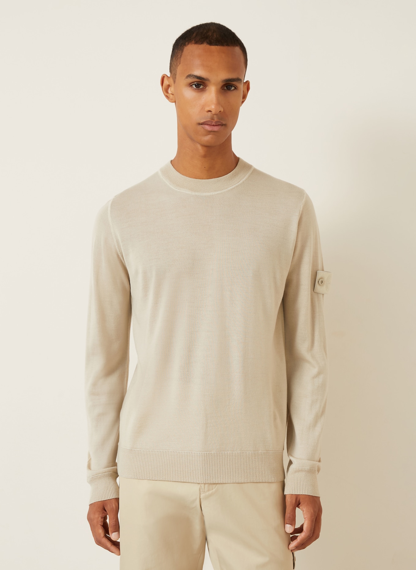 STONE ISLAND GHOST Sweater: BEIGE
