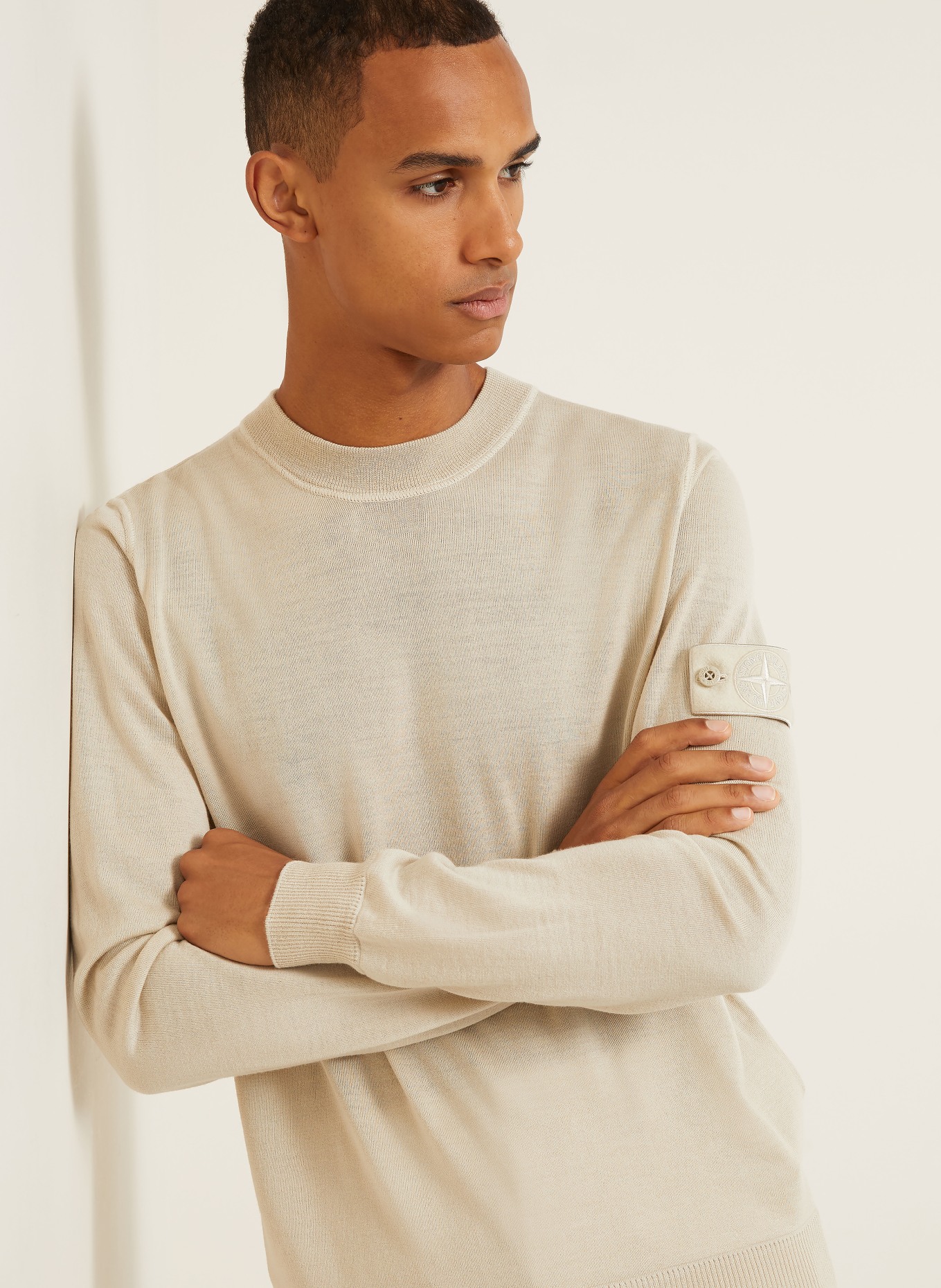 STONE ISLAND GHOST Sweater: BEIGE