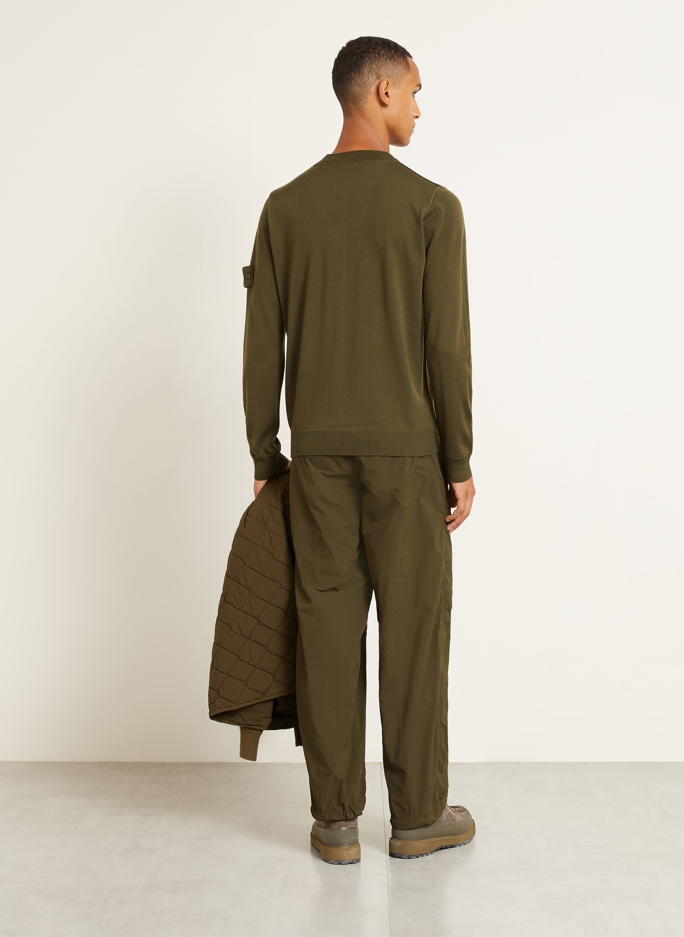 STONE ISLAND Tröja GHOST: OLIVGRÖN