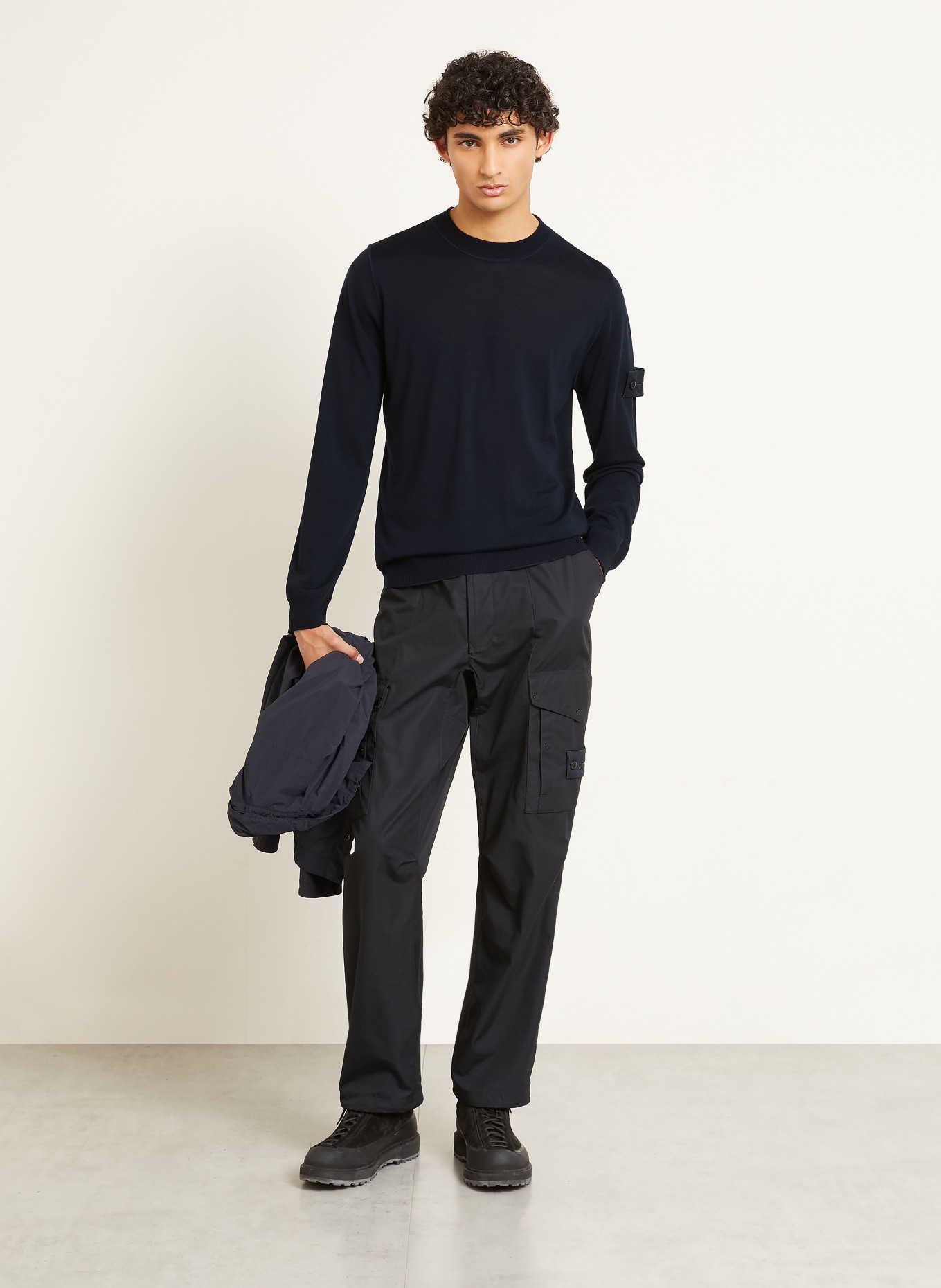 STONE ISLAND Trui GHOST: DONKERBLAUW