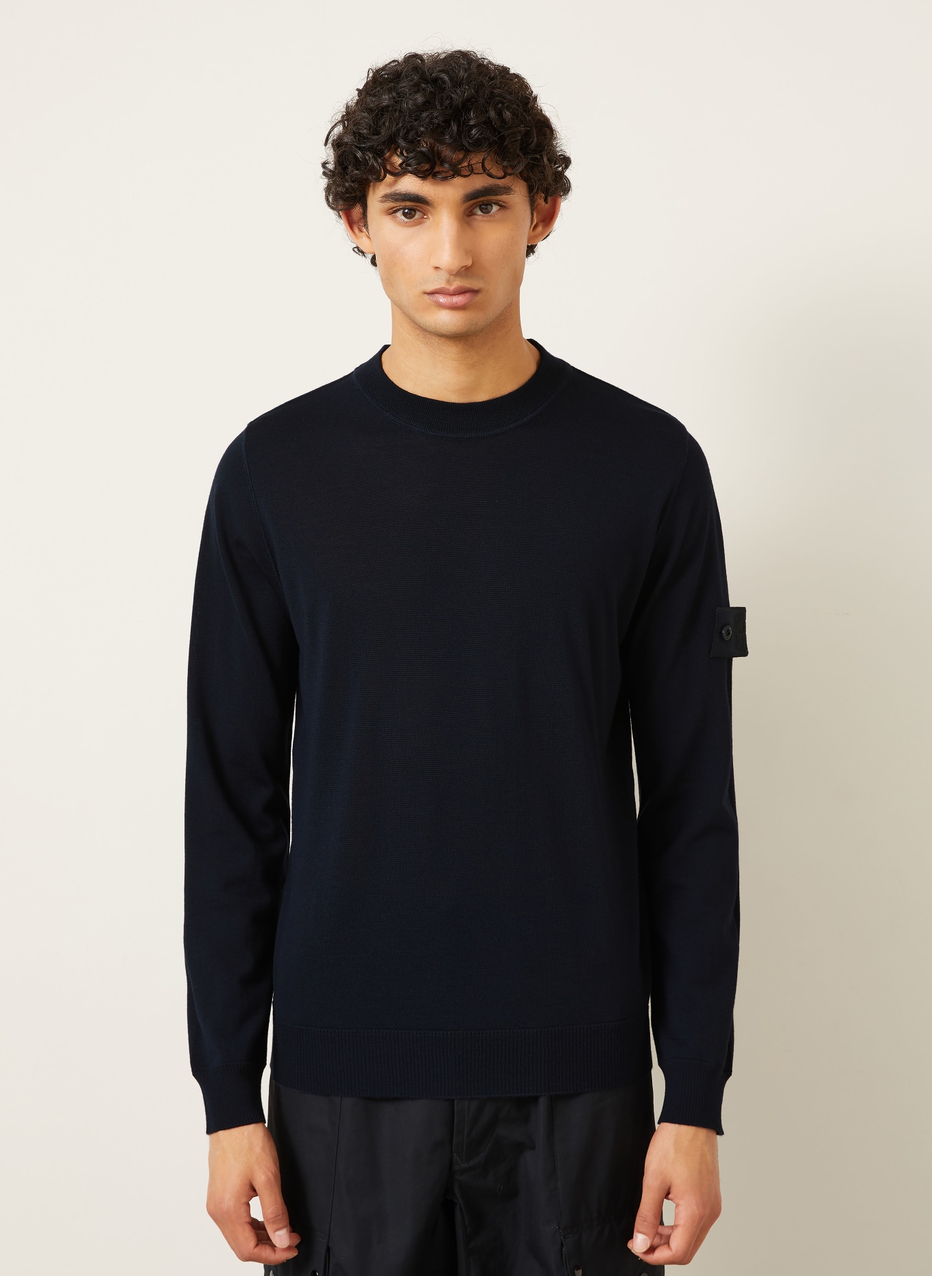 STONE ISLAND Trui GHOST: DONKERBLAUW