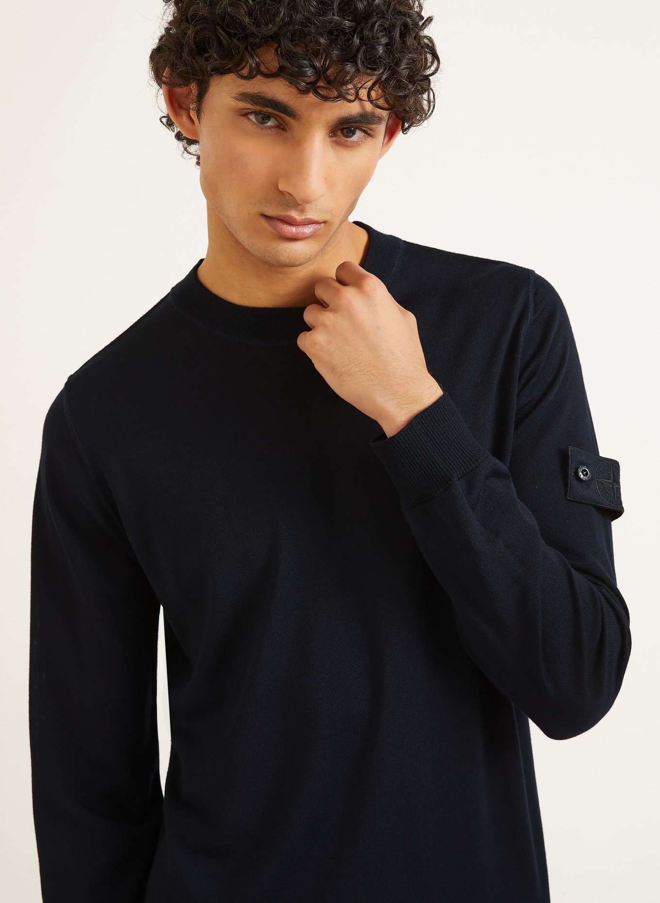 STONE ISLAND Trui GHOST: DONKERBLAUW