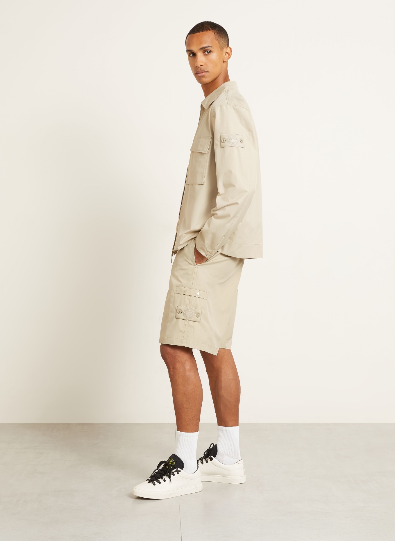 STONE ISLAND Cargoshorts GHOST Regular Fit: BEIGE