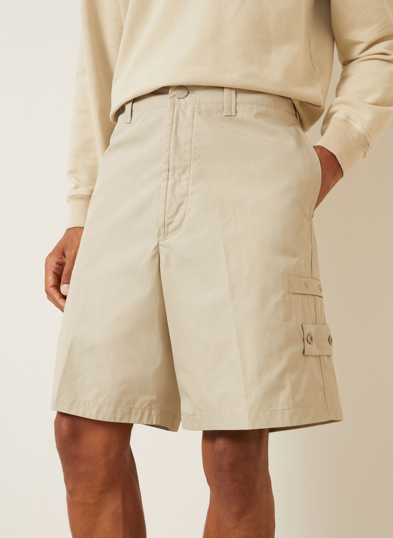 STONE ISLAND Cargoshorts GHOST Regular Fit: BEIGE