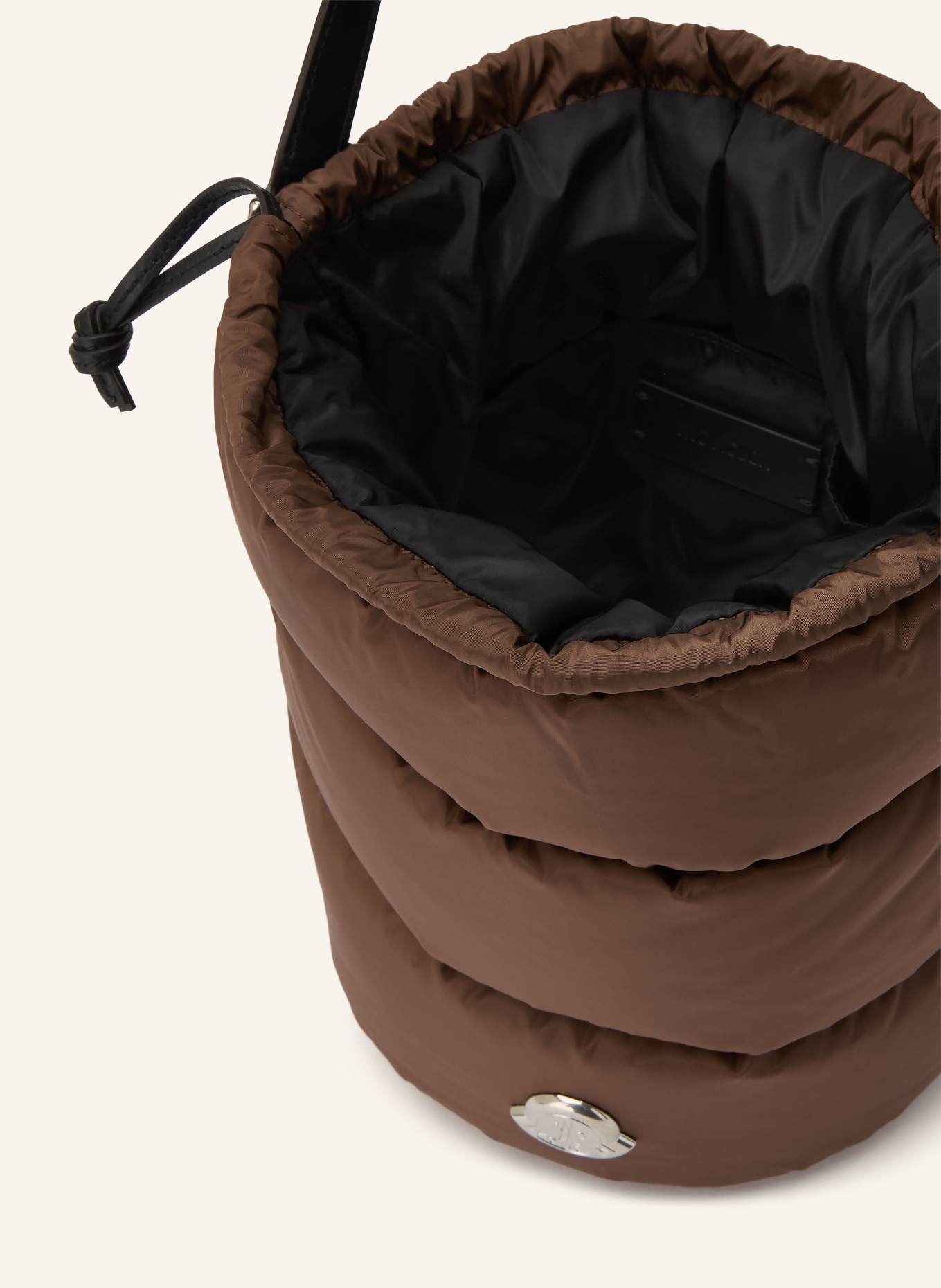MONCLER Väska CARADOC: BRUN / SILVER / SVART