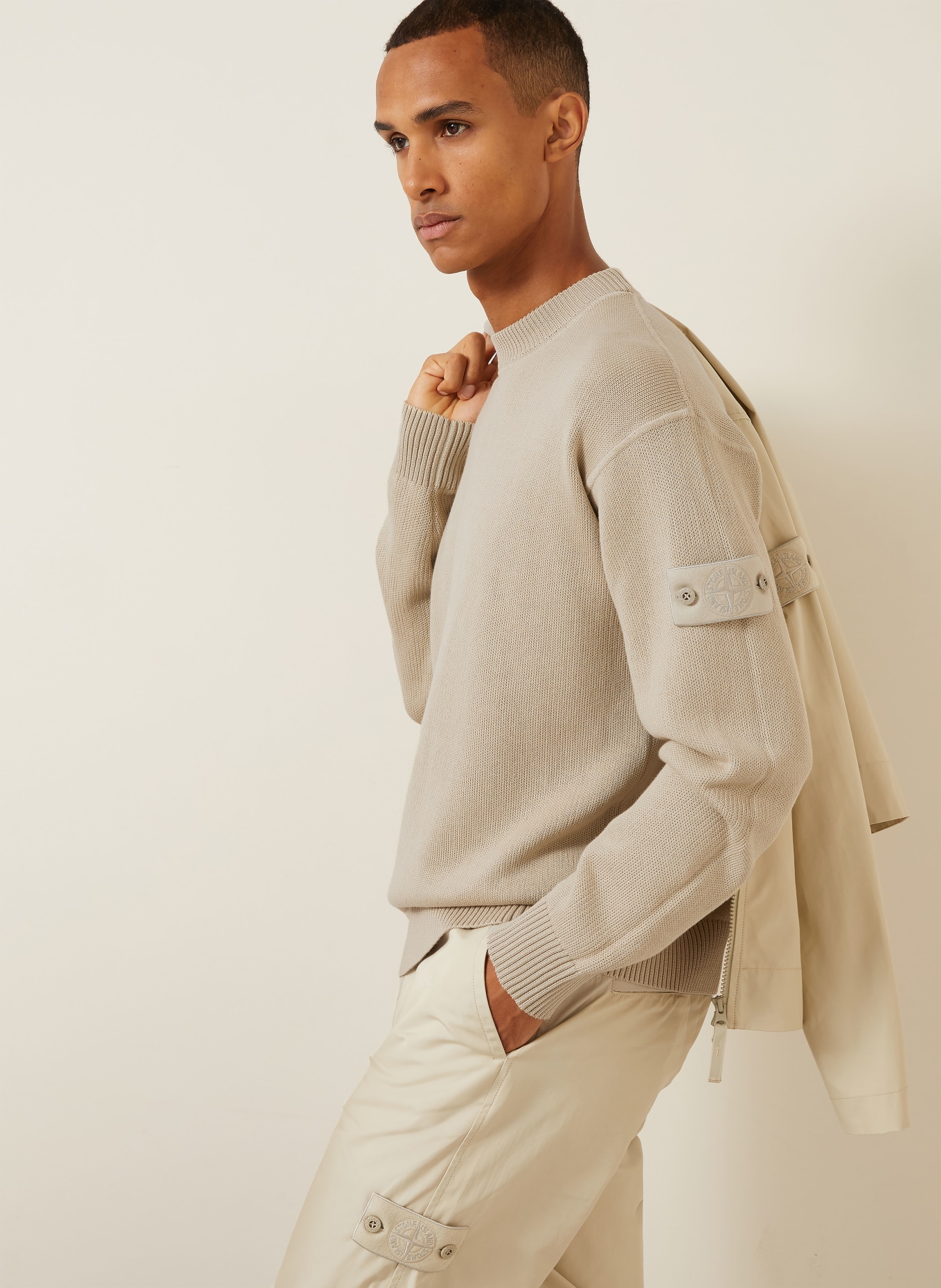 STONE ISLAND GHOST Sweater: BEIGE