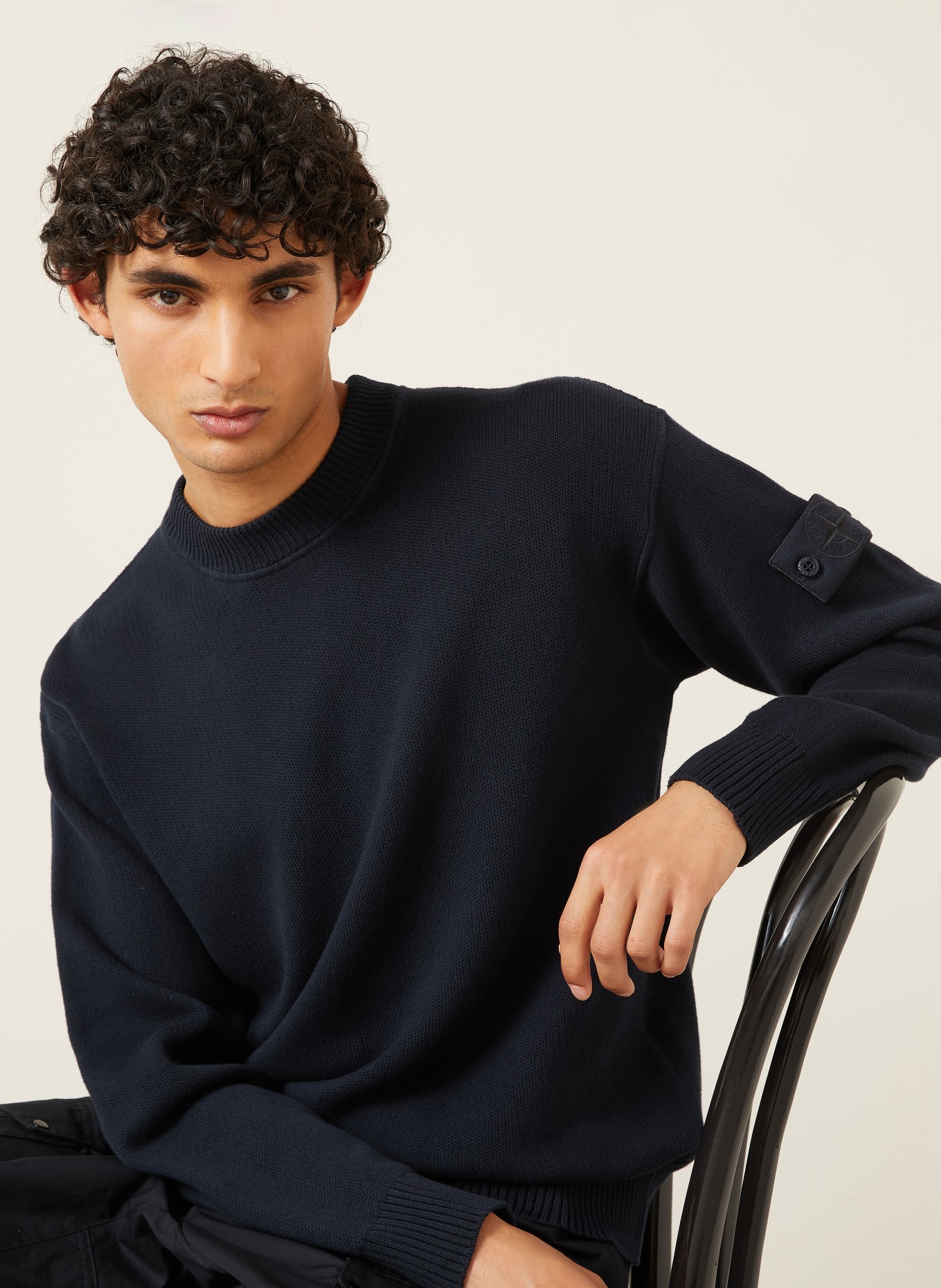 STONE ISLAND Trui GHOST: DONKERBLAUW