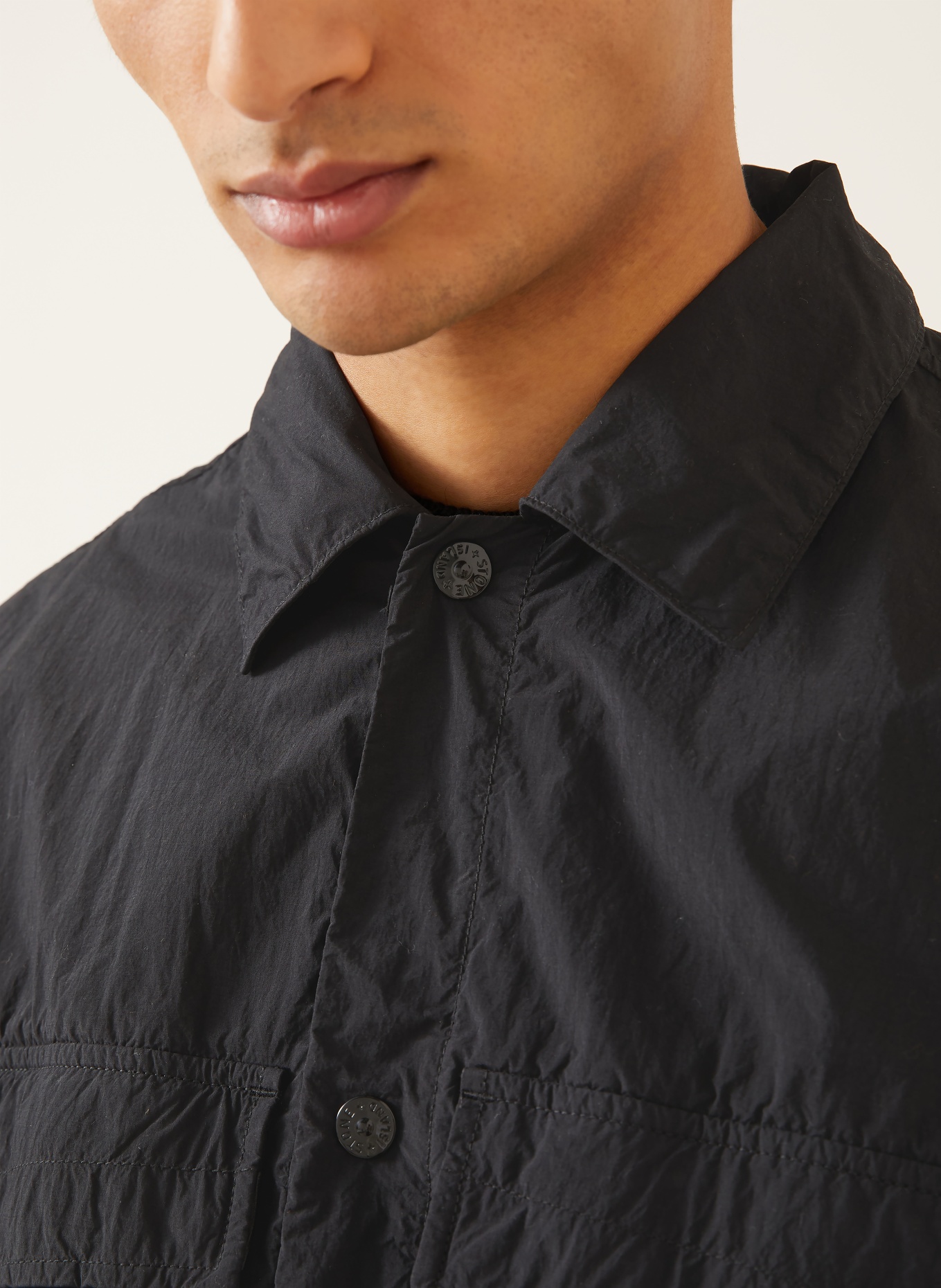 STONE ISLAND Overjacket GHOST: SCHWARZ
