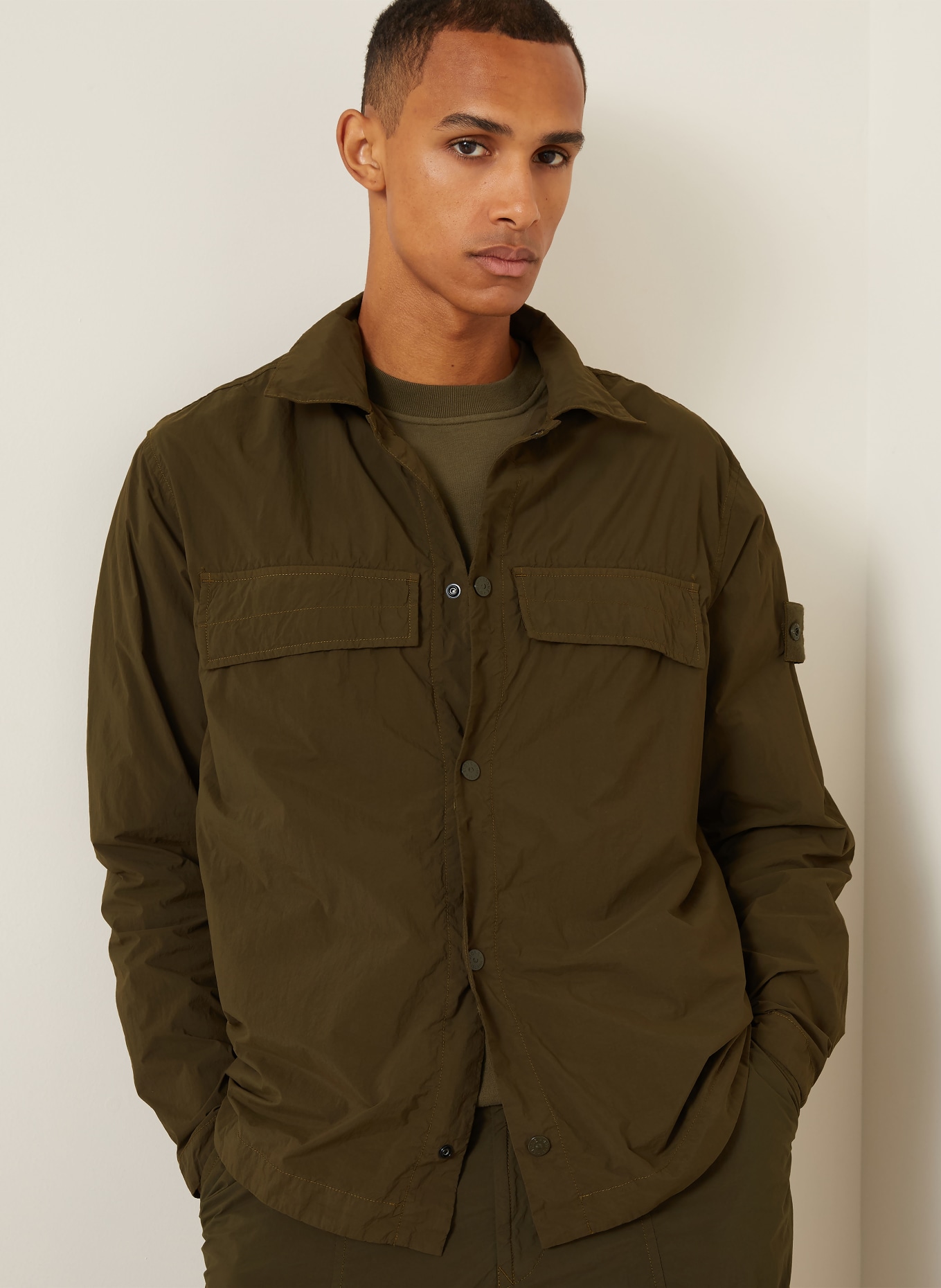 STONE ISLAND Overjacket GHOST: KHAKI