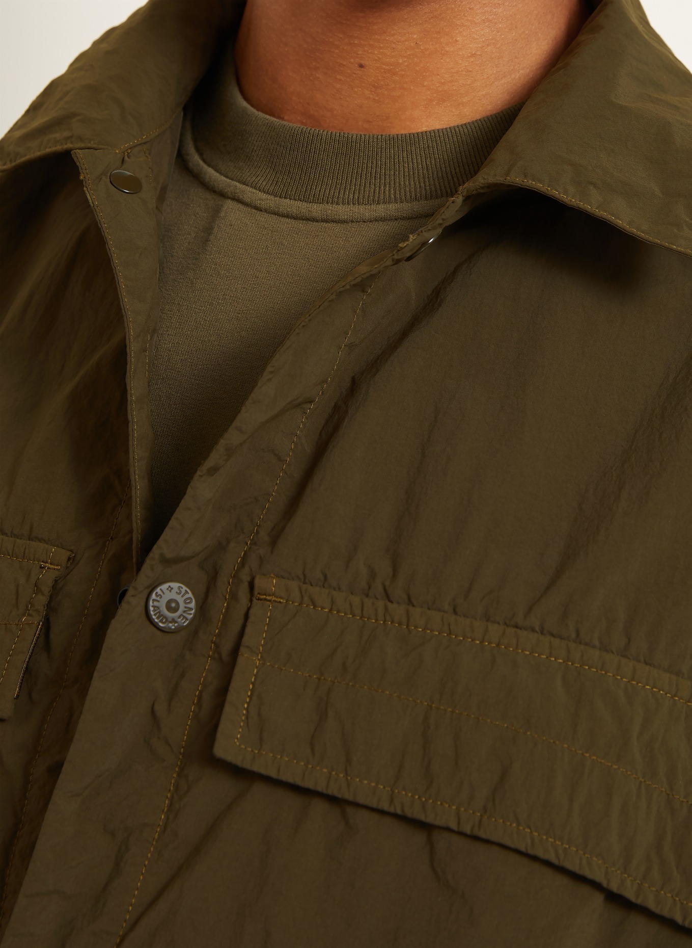 STONE ISLAND Overjacket GHOST: KHAKI