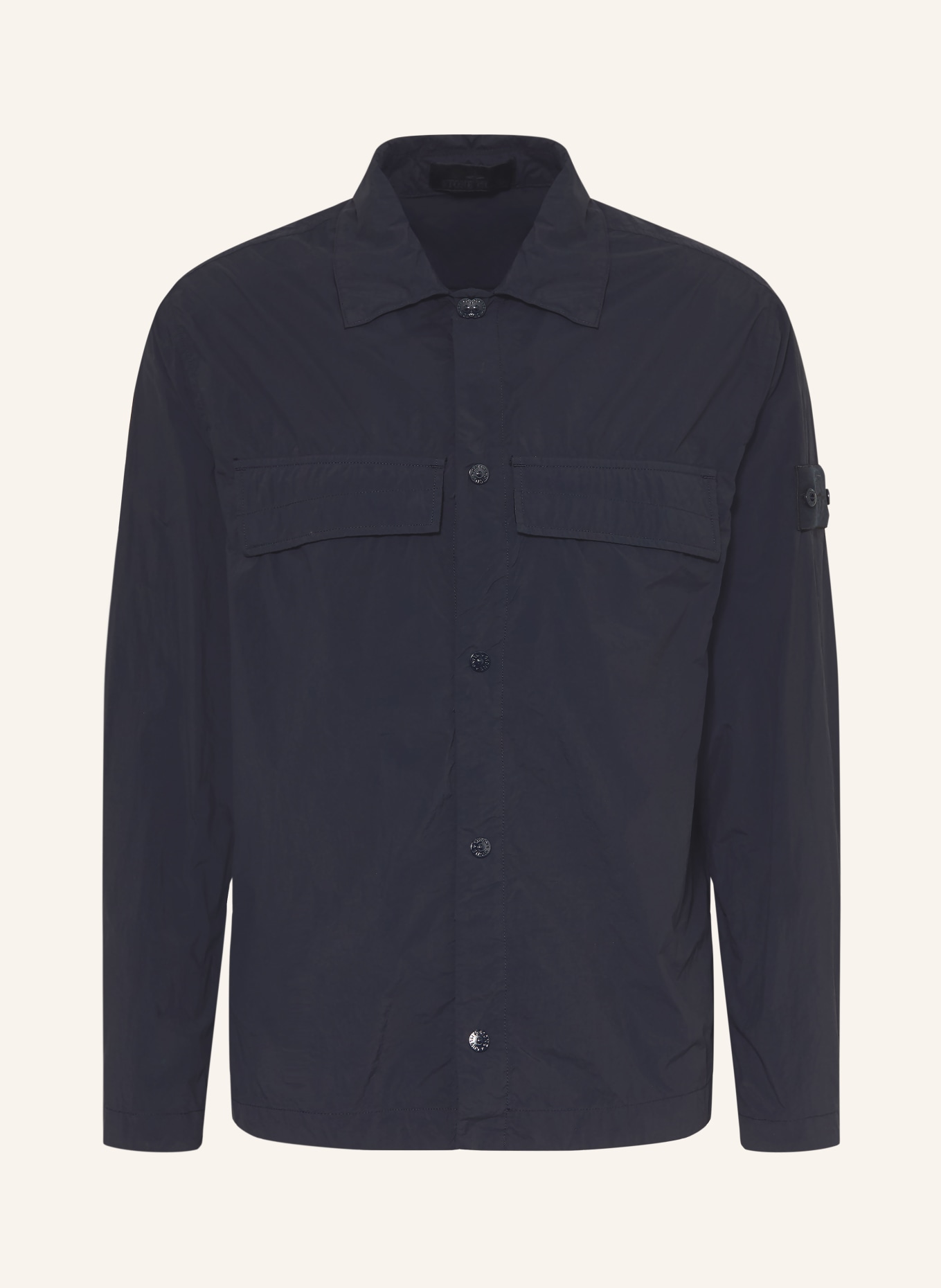 STONE ISLAND Overjacket GHOST: DONKERBLAUW