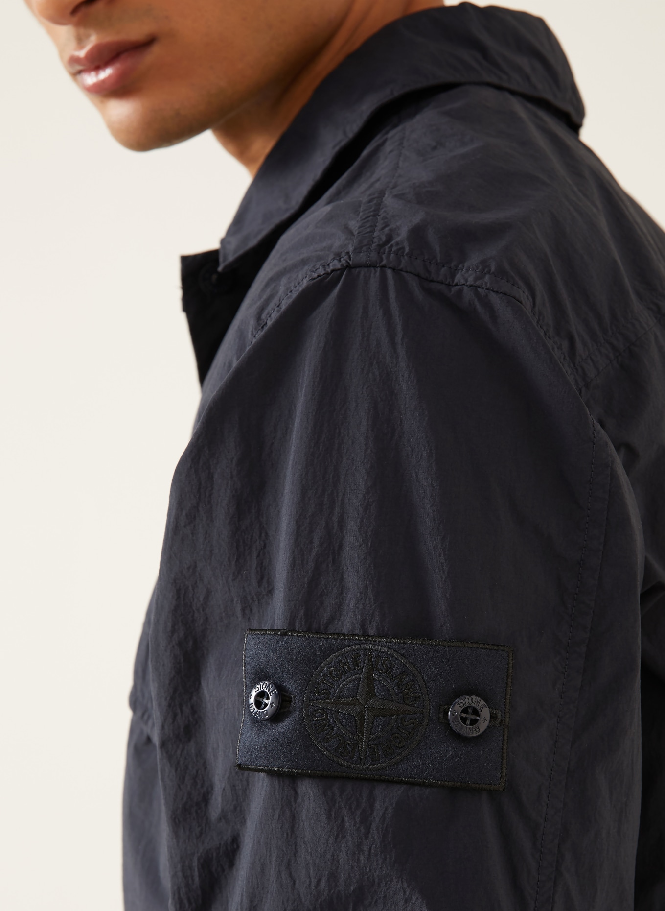 STONE ISLAND Overjacket GHOST: DONKERBLAUW