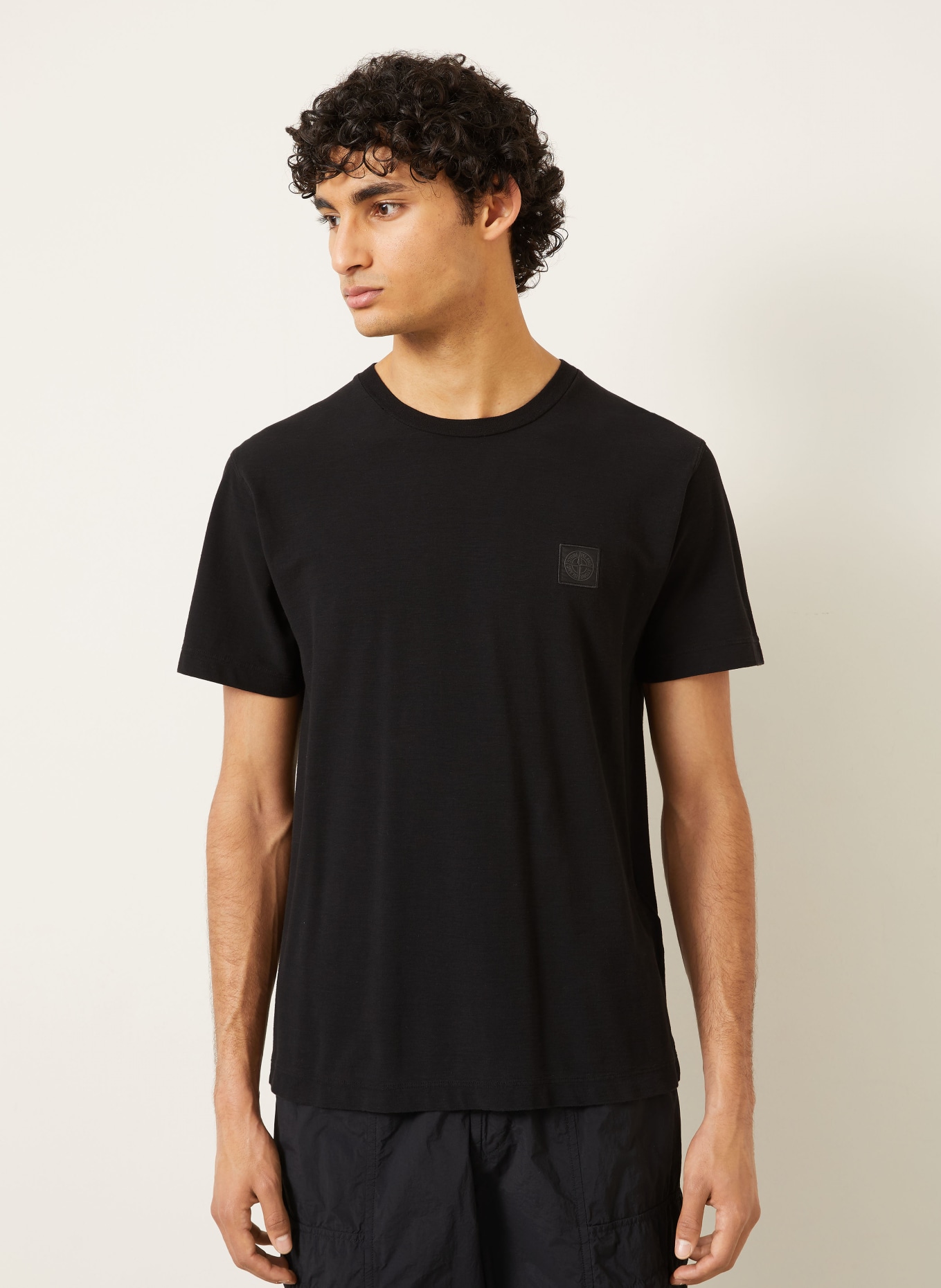 STONE ISLAND T-shirt GHOST: ZWART