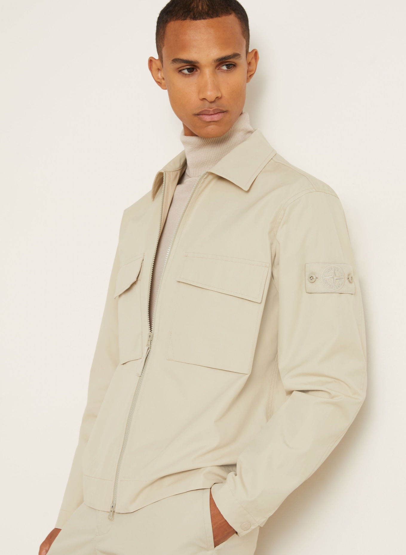 STONE ISLAND Overshirt GHOST: BEIGE