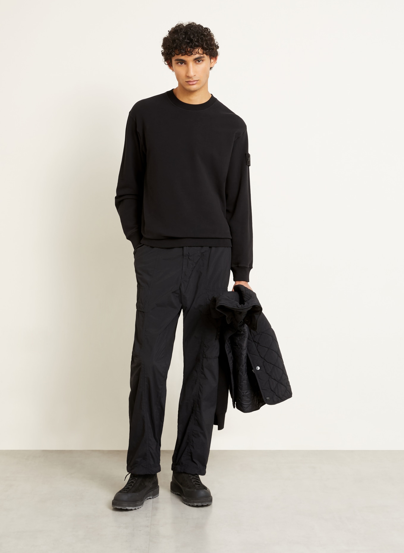 STONE ISLAND Sweatshirt: SCHWARZ