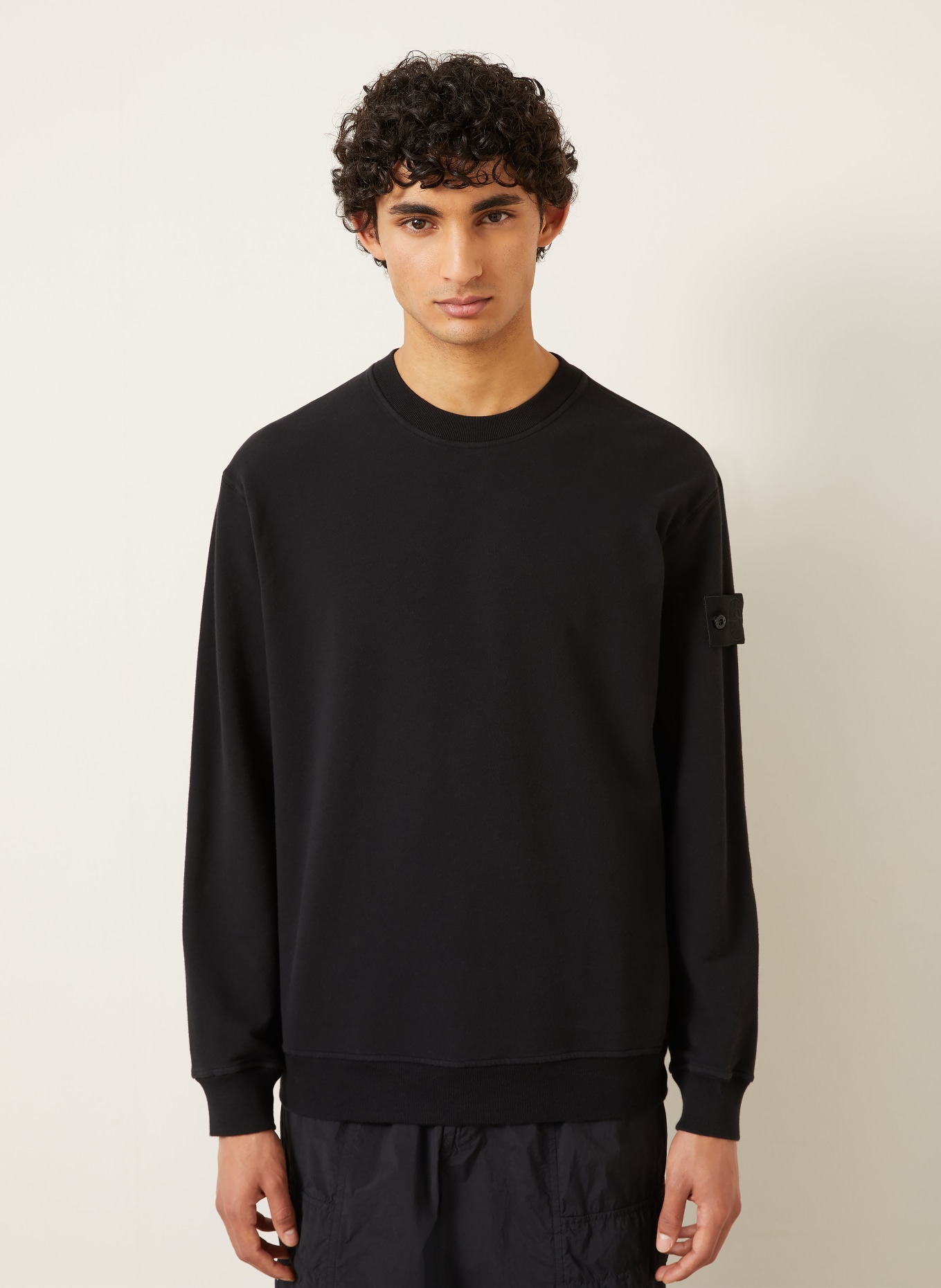 STONE ISLAND Sweatshirt: SCHWARZ