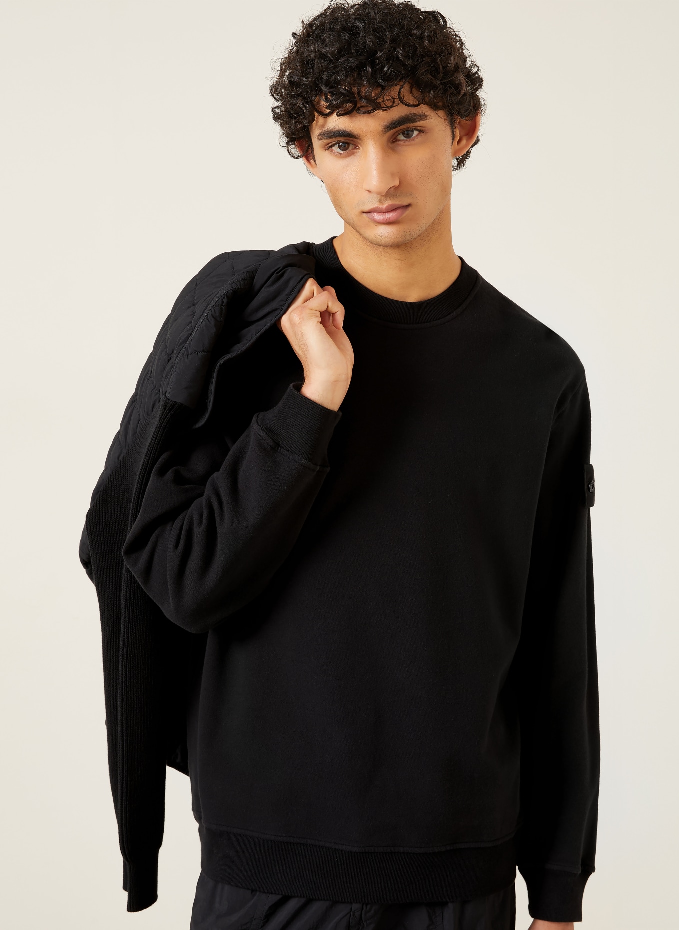 STONE ISLAND Sweatshirt: SCHWARZ