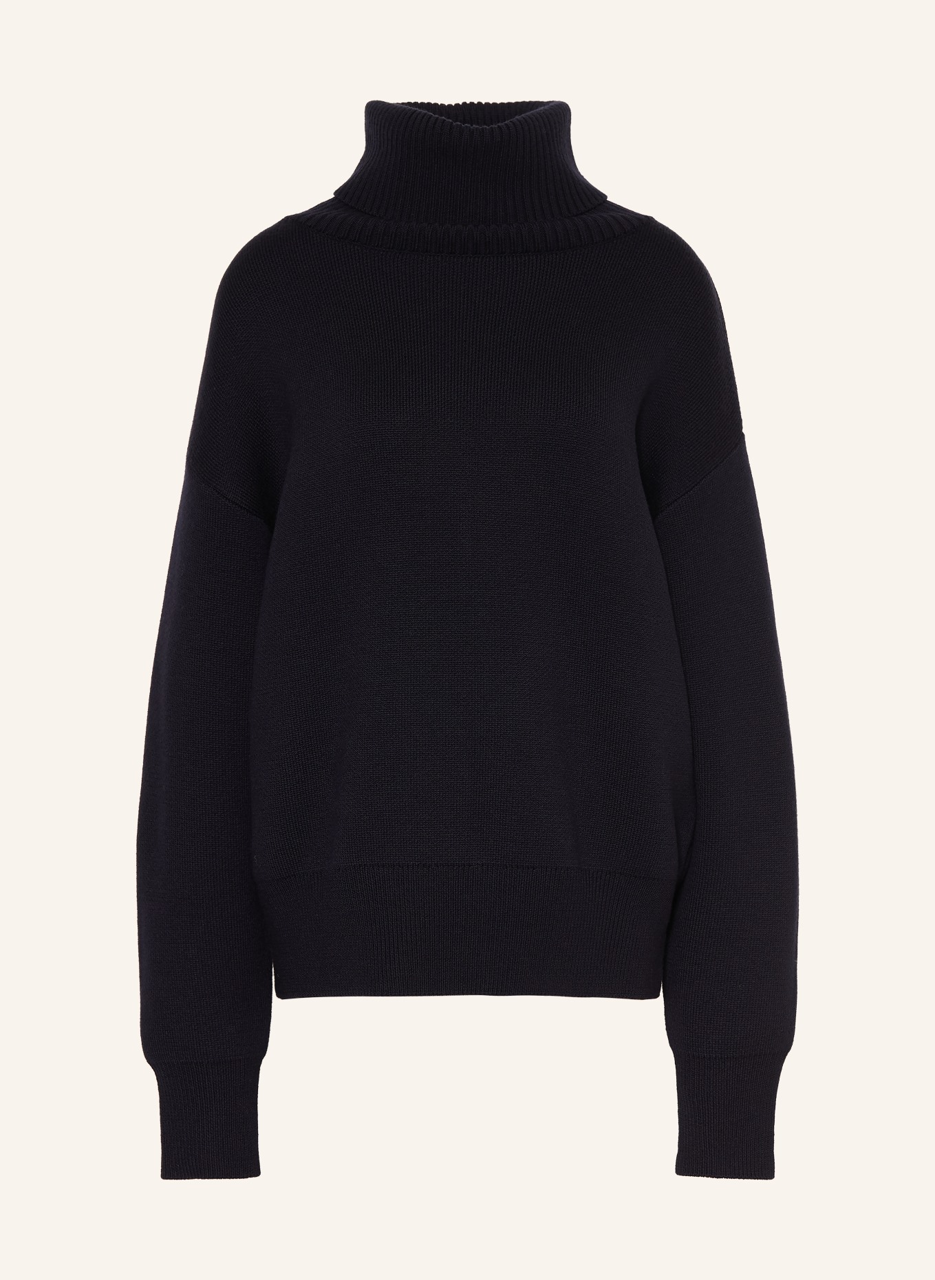 Rhea. Turtleneck Sweater: BLACK