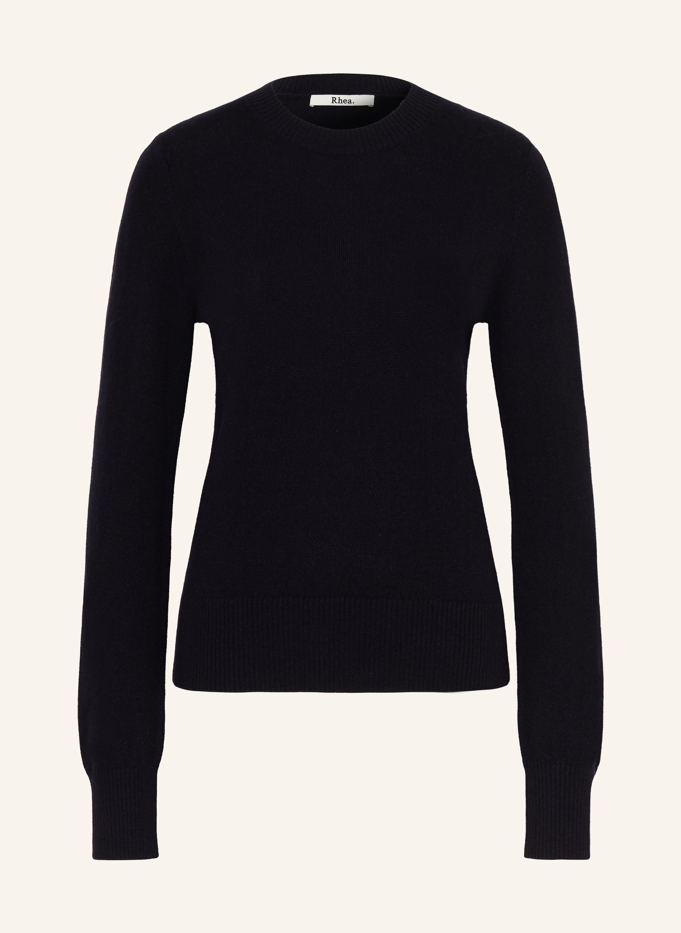 Rhea. Cashmere Sweater: DARK BLUE
