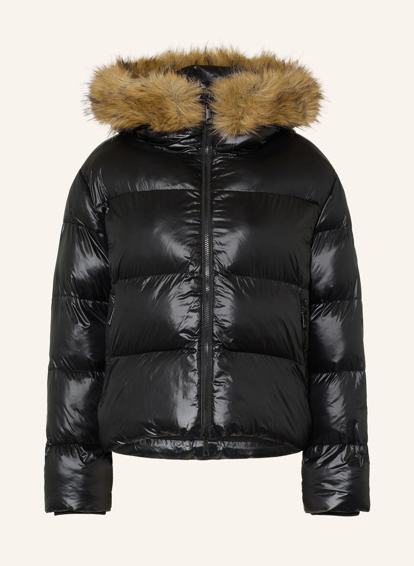 darling harbour Steppjacke mit Kunstfell: BLACK