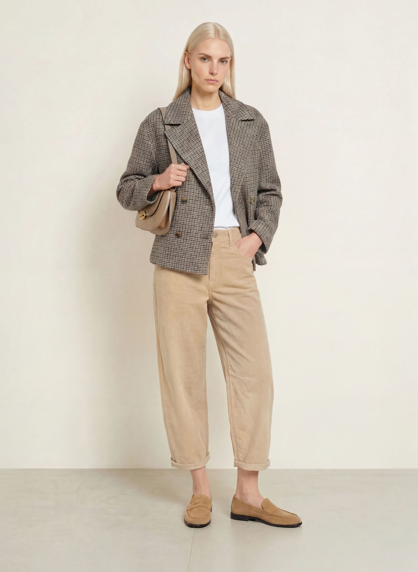 Herrlicher Cabanjacke TANKA: BRAUN / GRAU / SCHWARZ