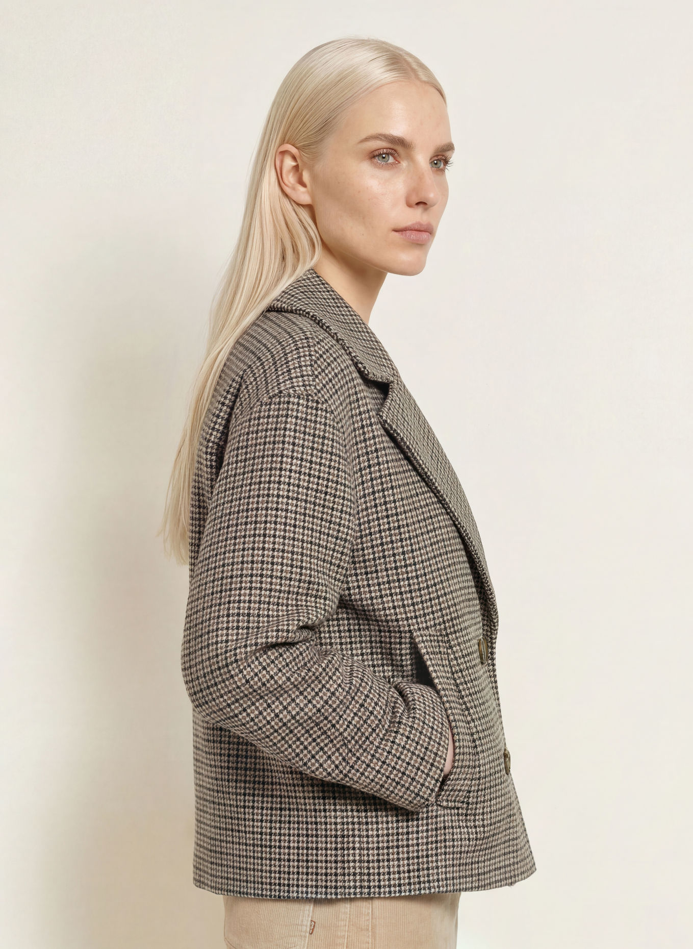 Herrlicher Cabanjacke TANKA: BRAUN / GRAU / SCHWARZ