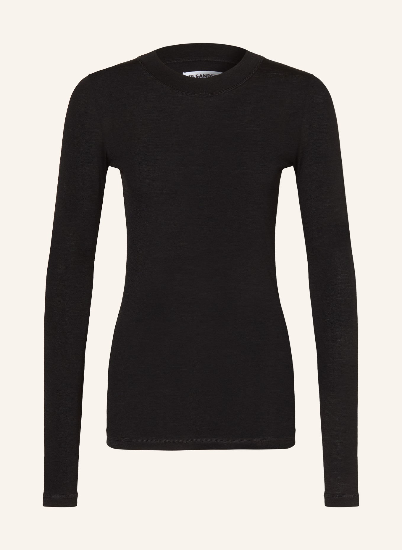 JIL SANDER Tricouri cu mânecă lungă: NEGRU