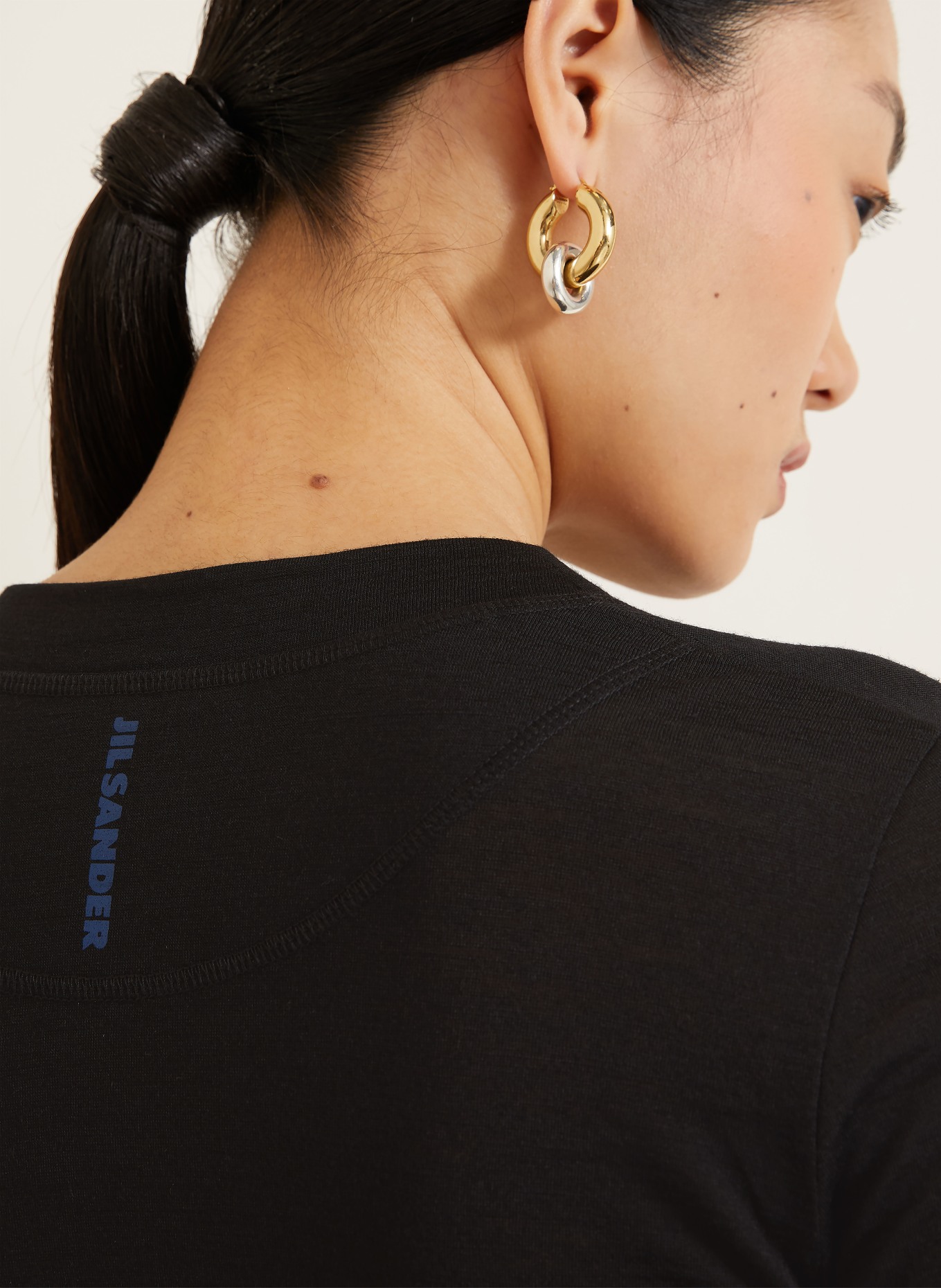 JIL SANDER Tricouri cu mânecă lungă: NEGRU