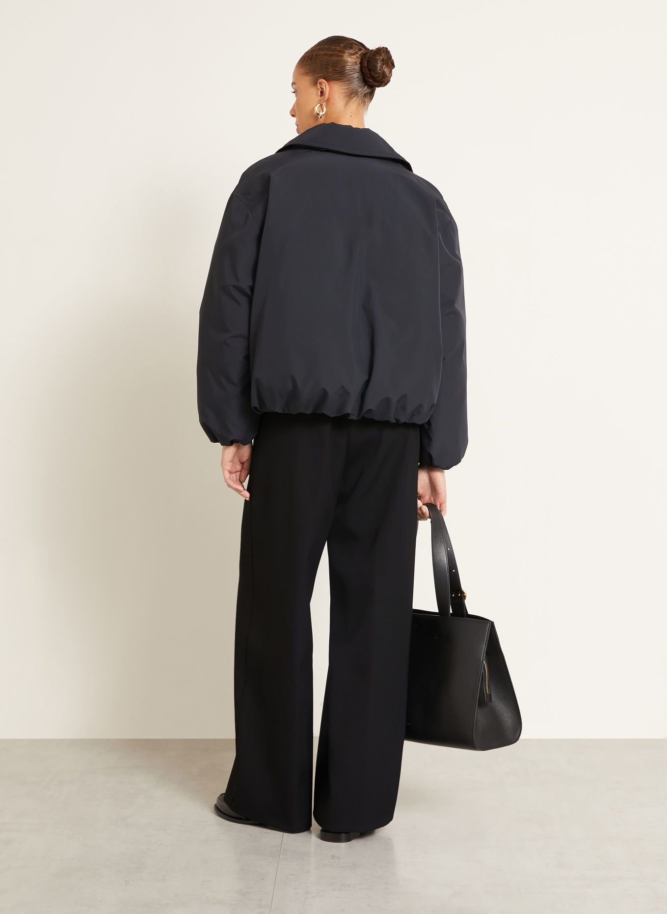 JIL SANDER Wide-leg trousers: BLACK