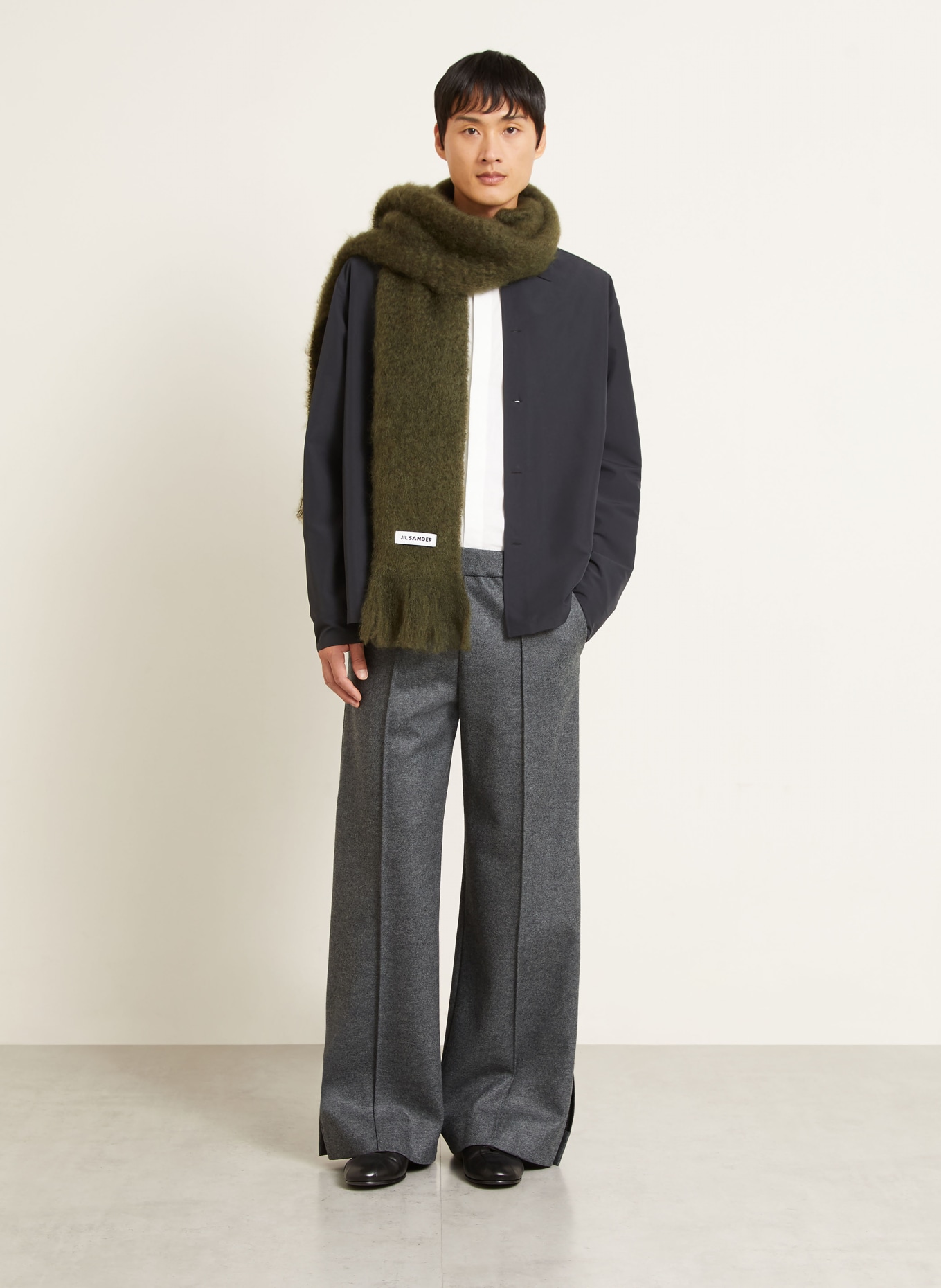JIL SANDER Marlene-bukser: MØRKEGRÅ