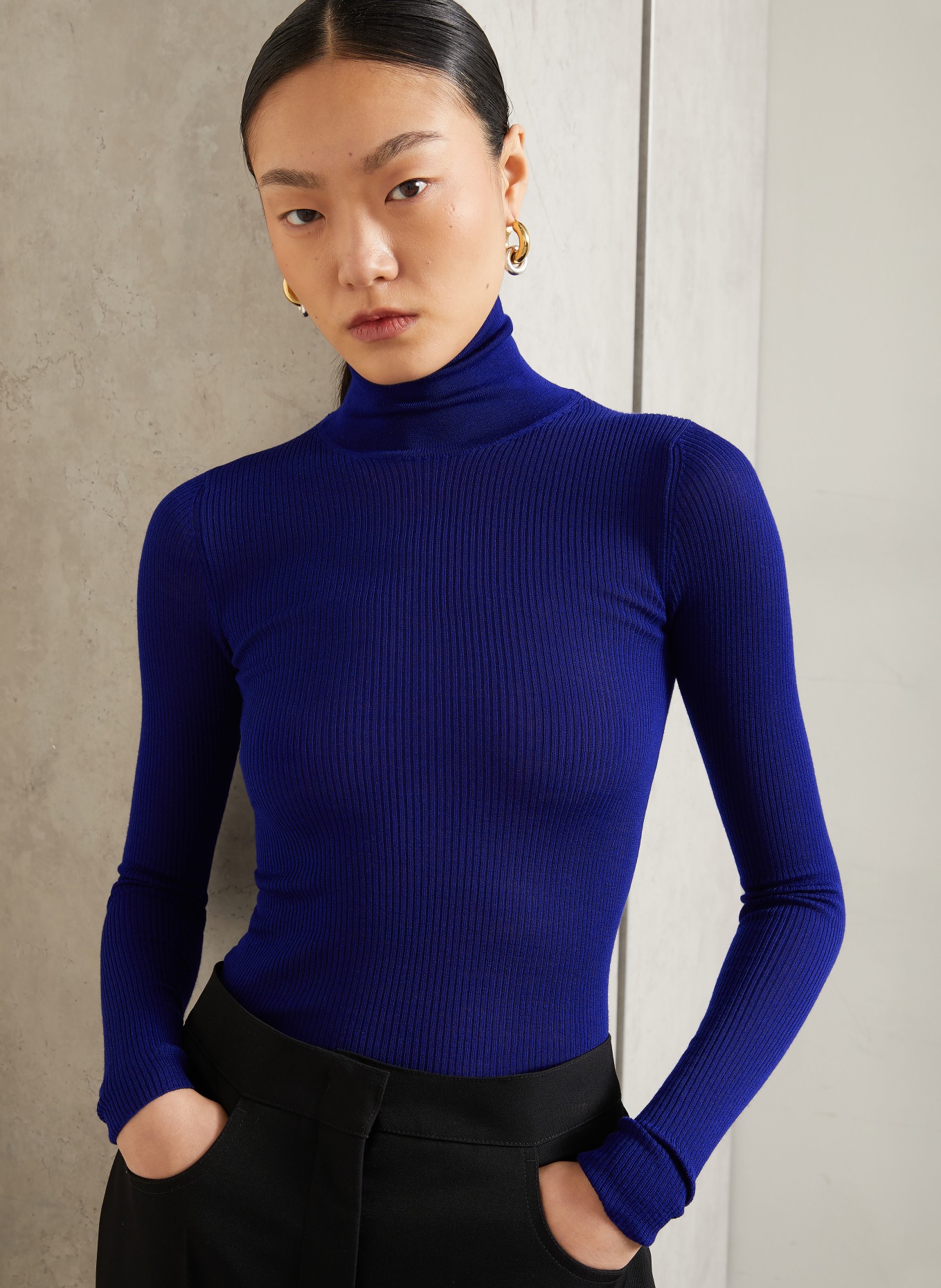 JIL SANDER Pulovere: ALBASTRU