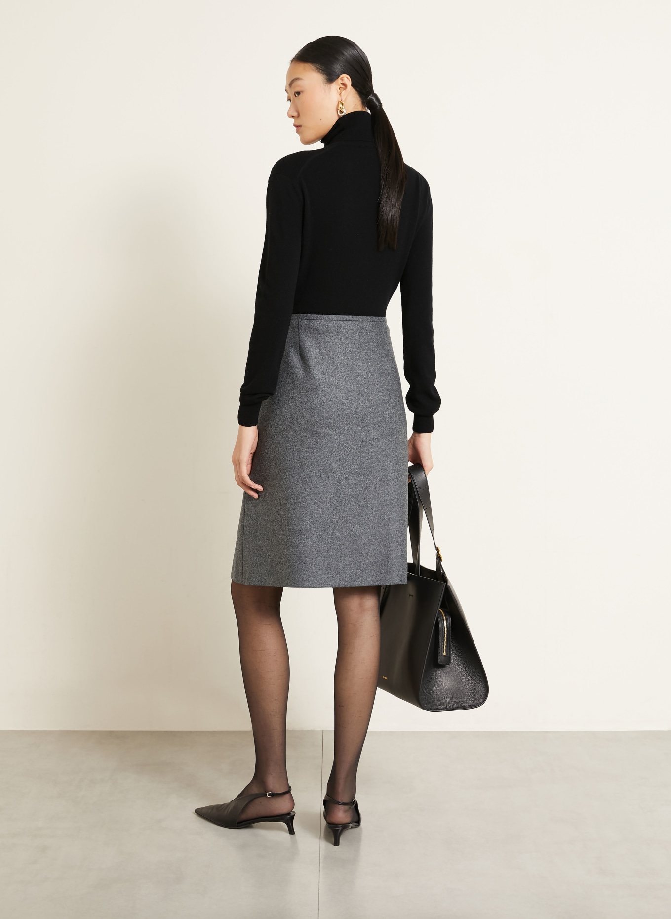 JIL SANDER Polotröja: SVART