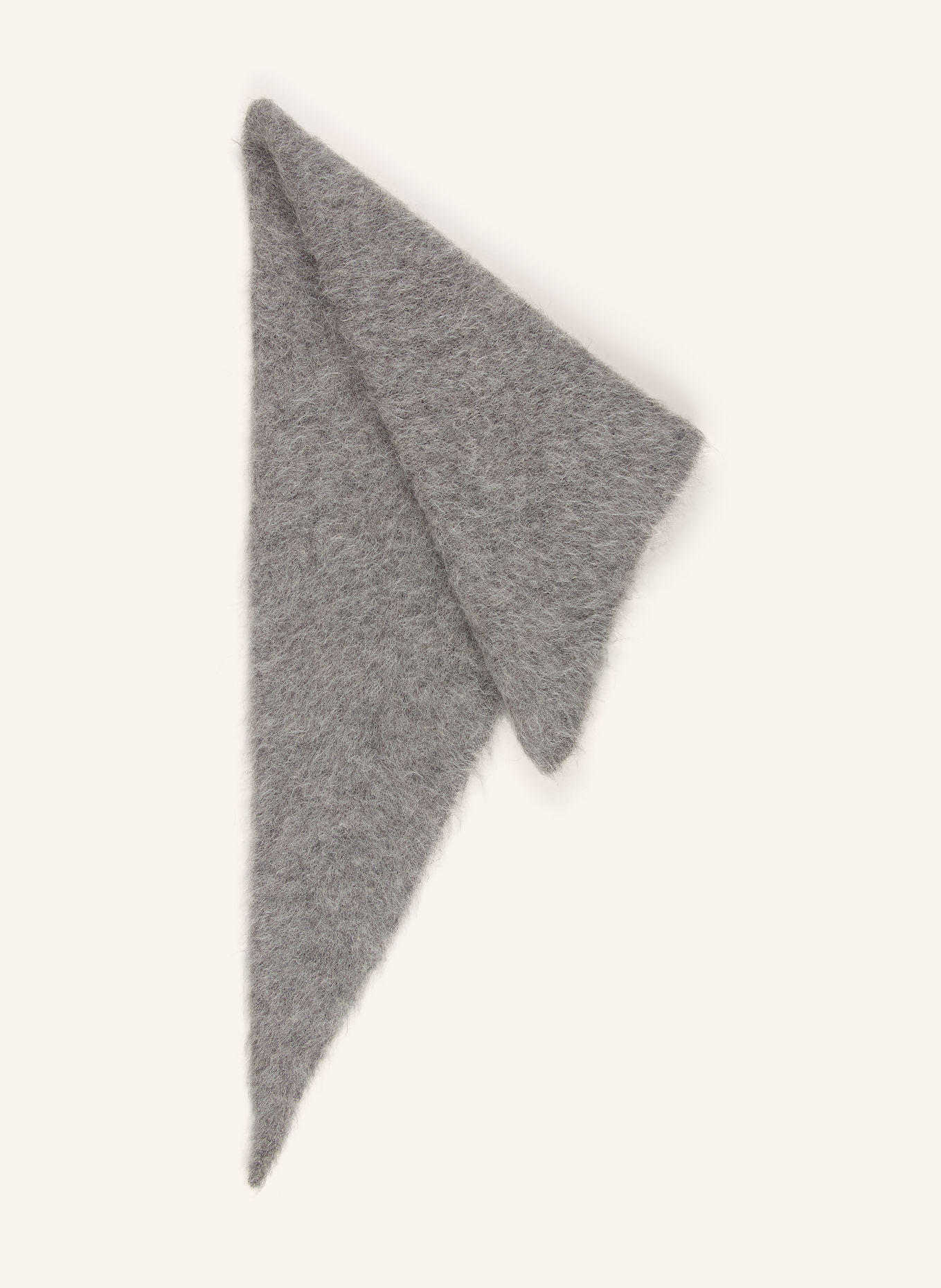 MSCH COPENHAGEN MSCHTILA SALMIA triangular scarf made of alpaca: GRAY