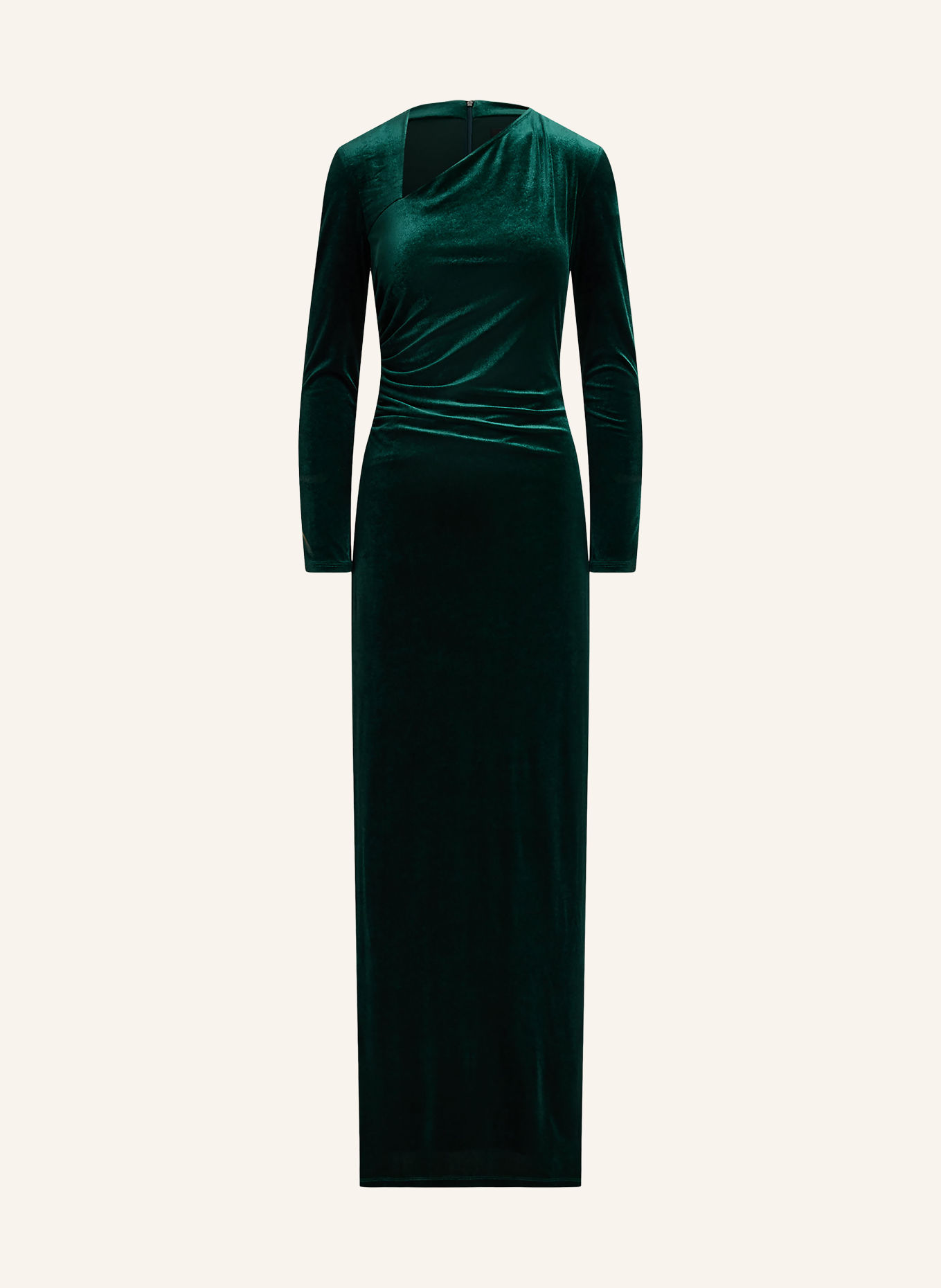 LAUREN RALPH LAUREN Velvet evening dress: DARK GREEN