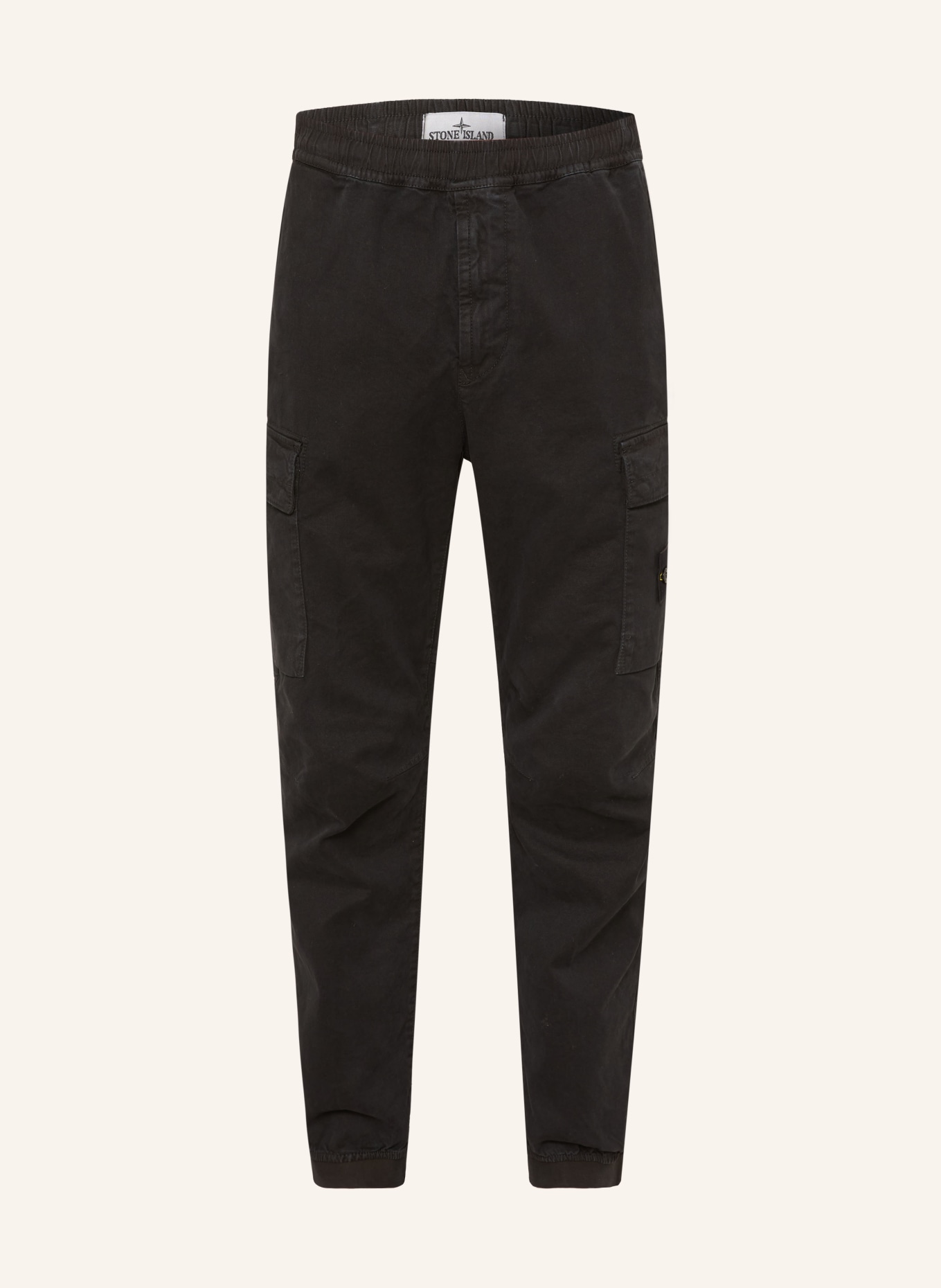STONE ISLAND Cargobroek, regular tapered fit: ZWART