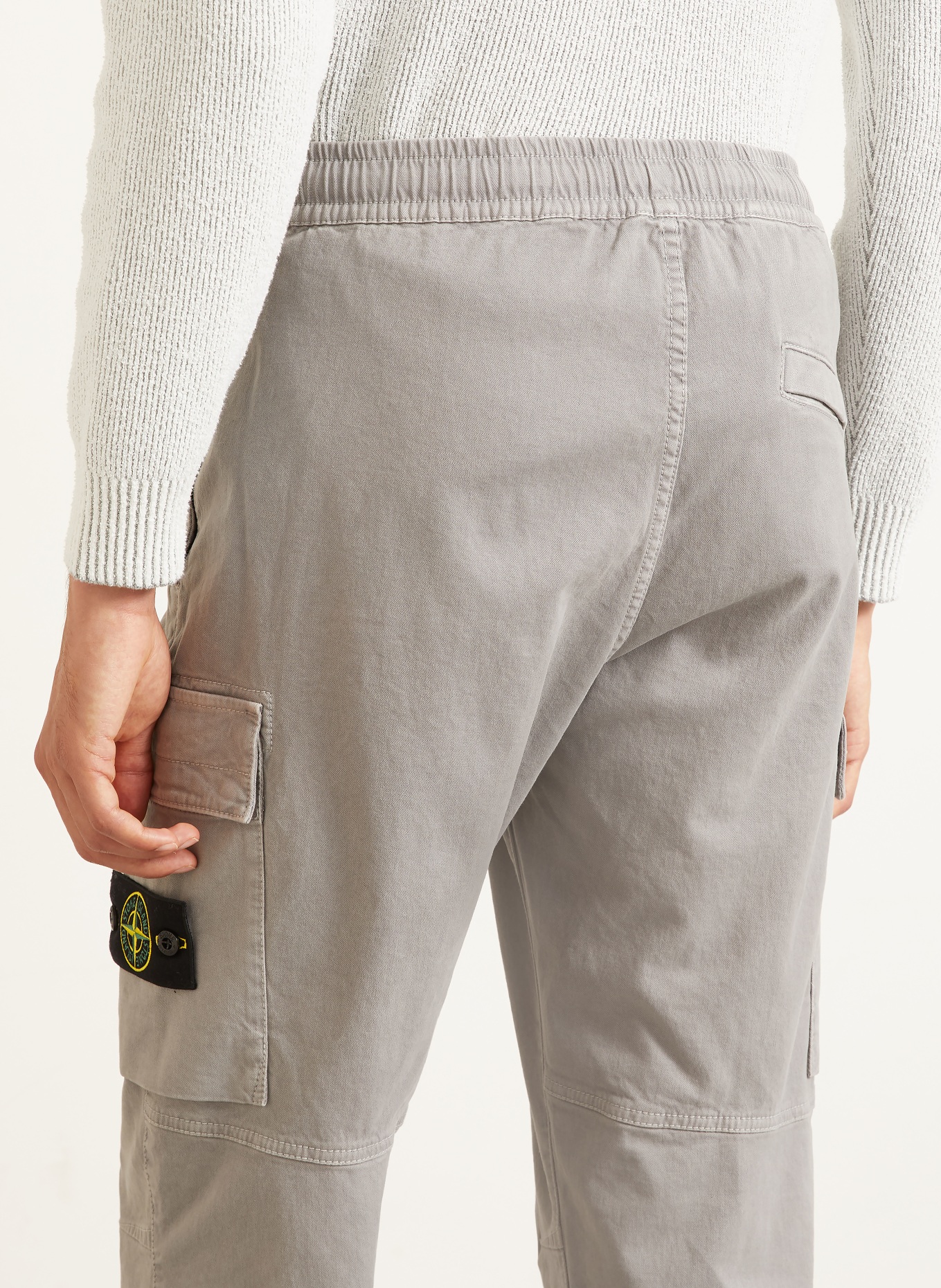 STONE ISLAND Cargobroek, regular tapered fit: LICHTGRIJS
