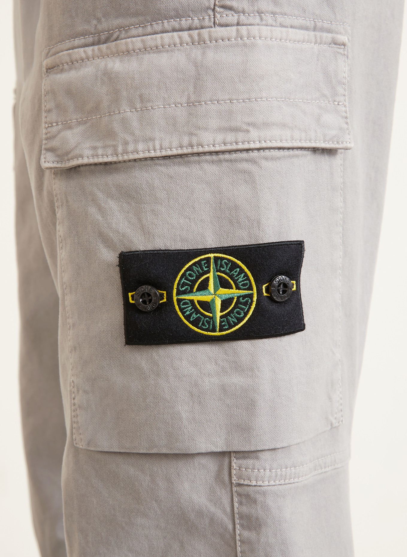 STONE ISLAND Cargobroek, regular tapered fit: LICHTGRIJS