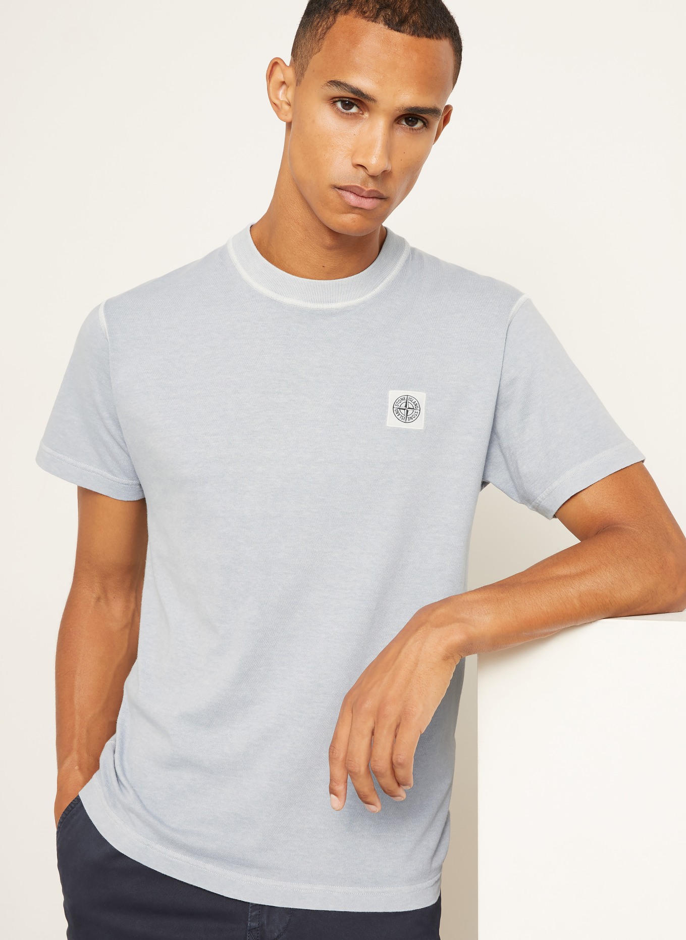 STONE ISLAND T-shirt: BLÅGRÅ