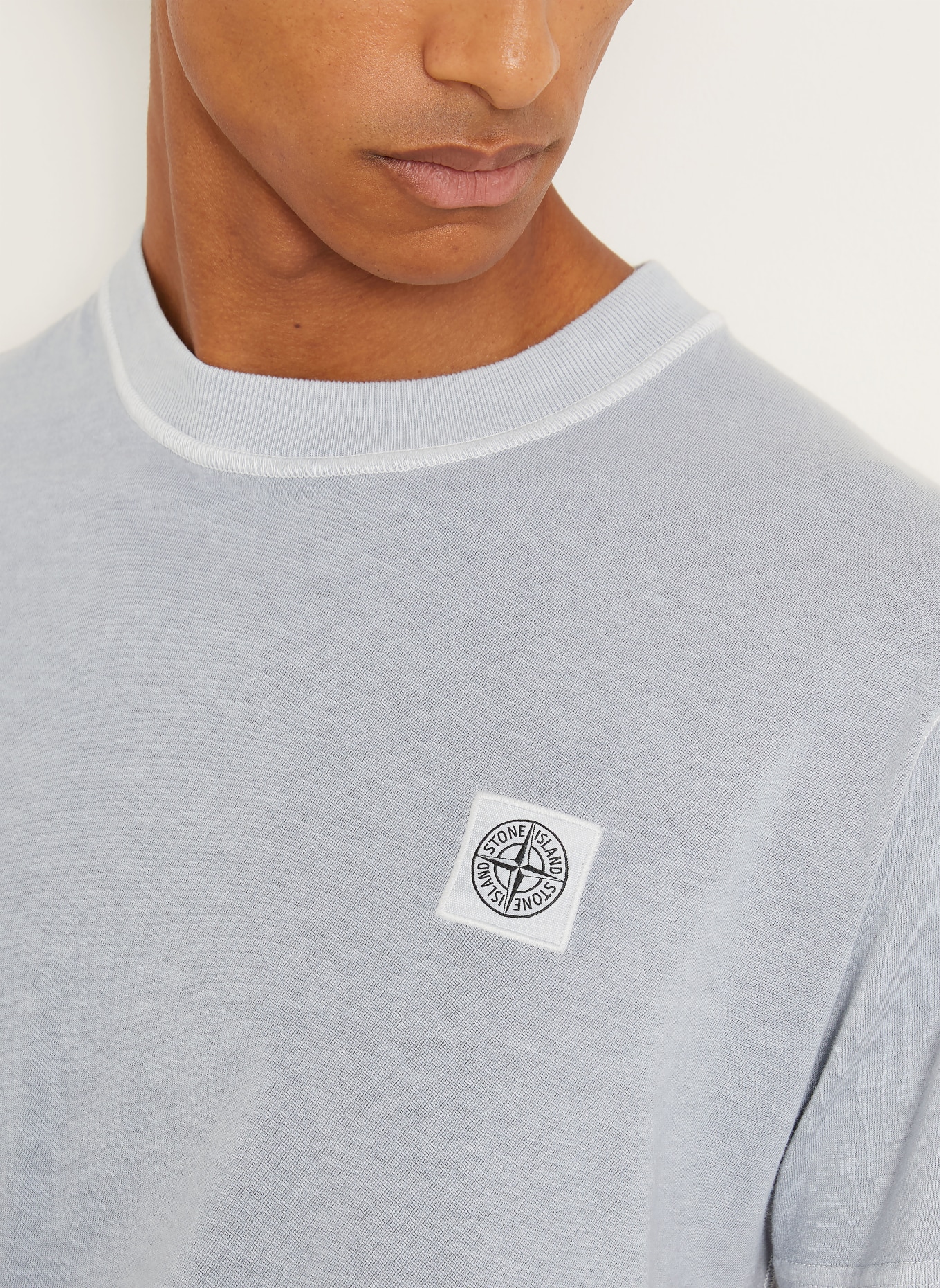 STONE ISLAND T-shirt: BLÅGRÅ