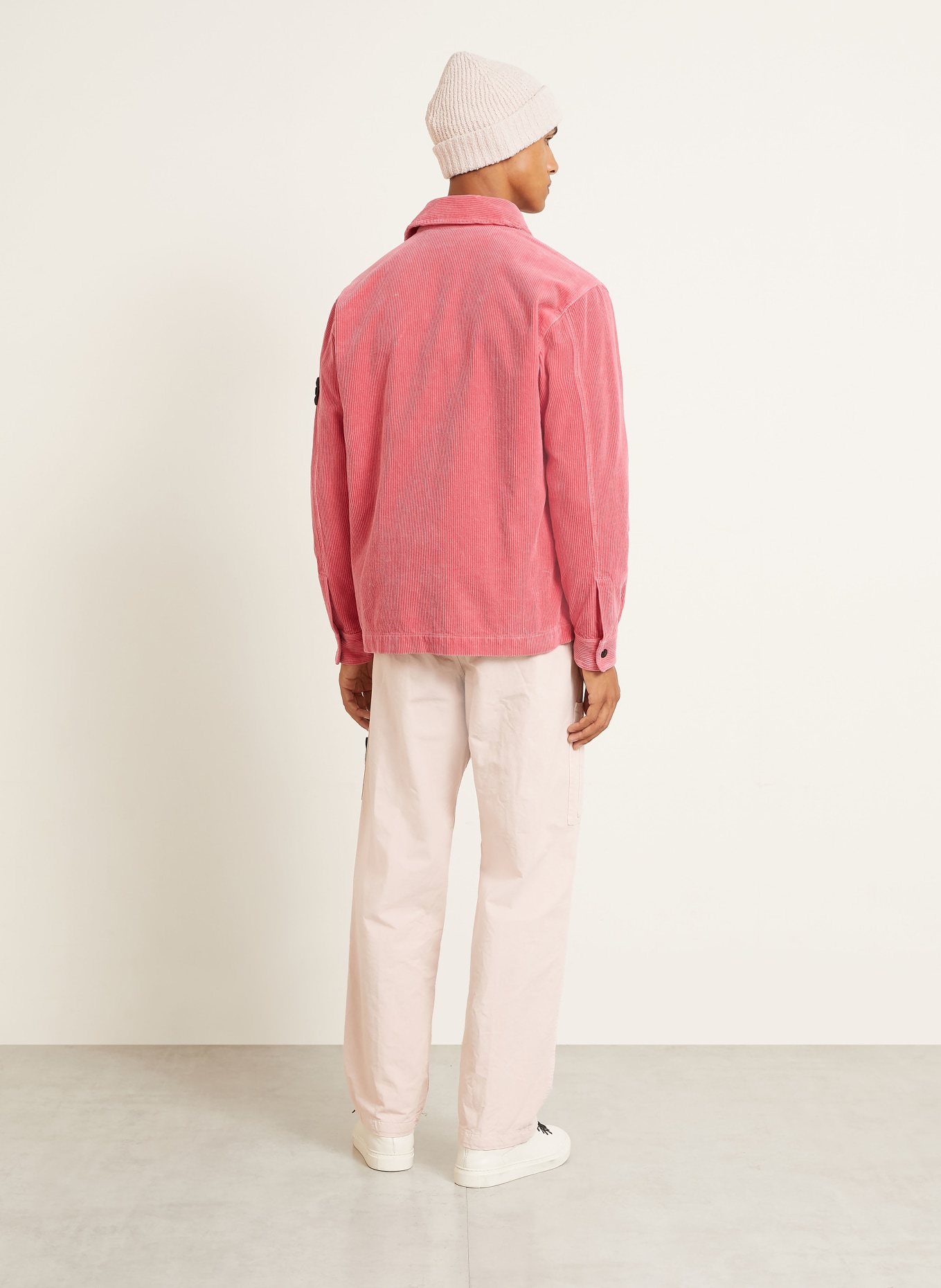 STONE ISLAND Loose-Fit Cargo Trousers: ROSE