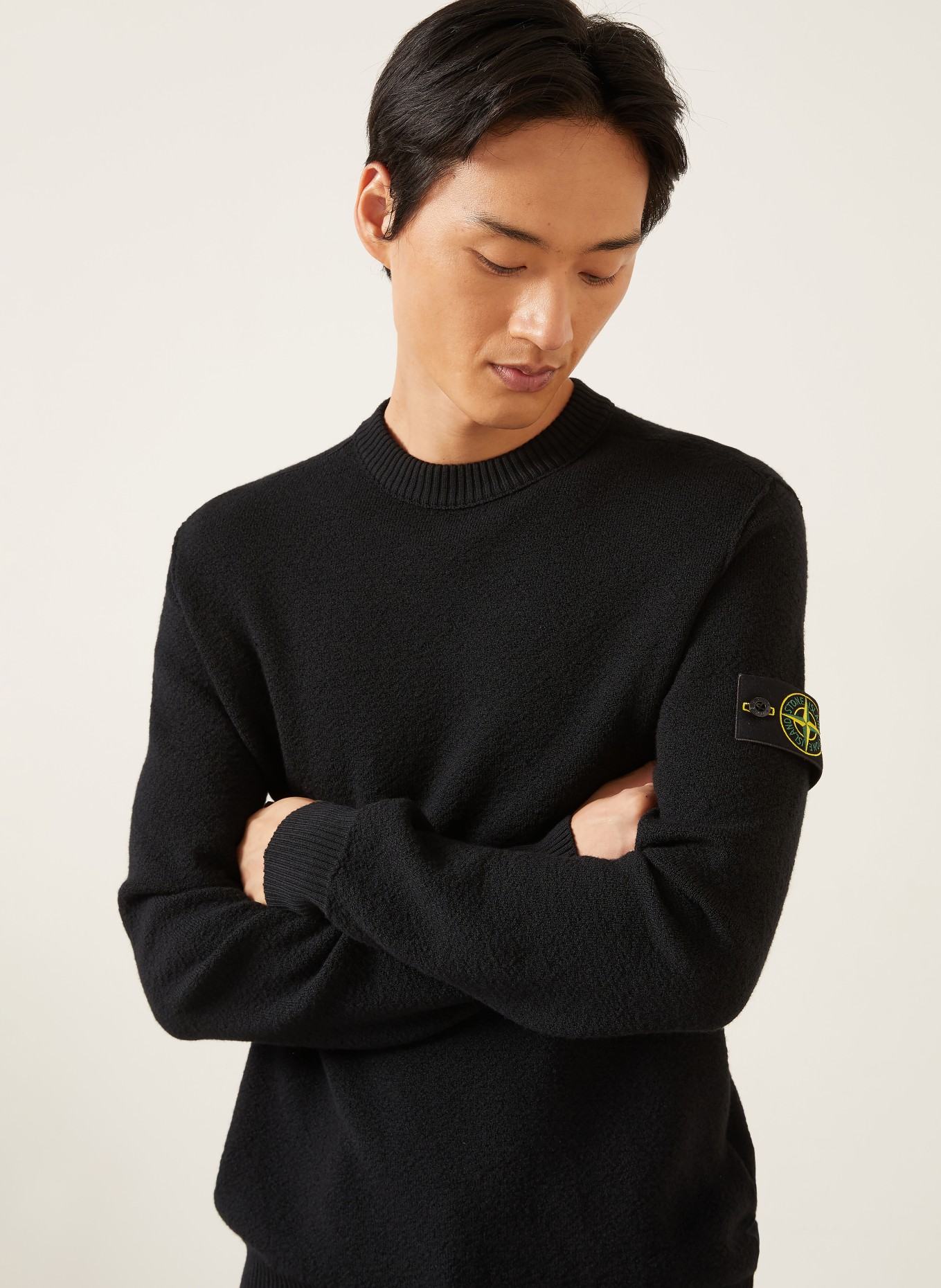 STONE ISLAND Sweater: BLACK
