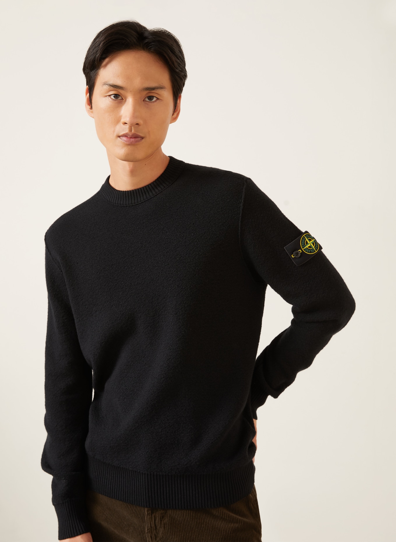 STONE ISLAND Sweater: BLACK