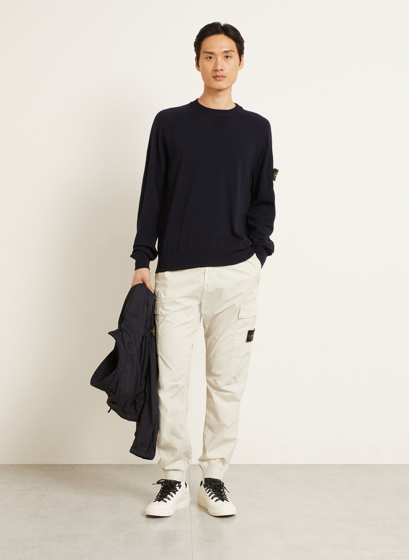 STONE ISLAND Pullover: DUNKELBLAU
