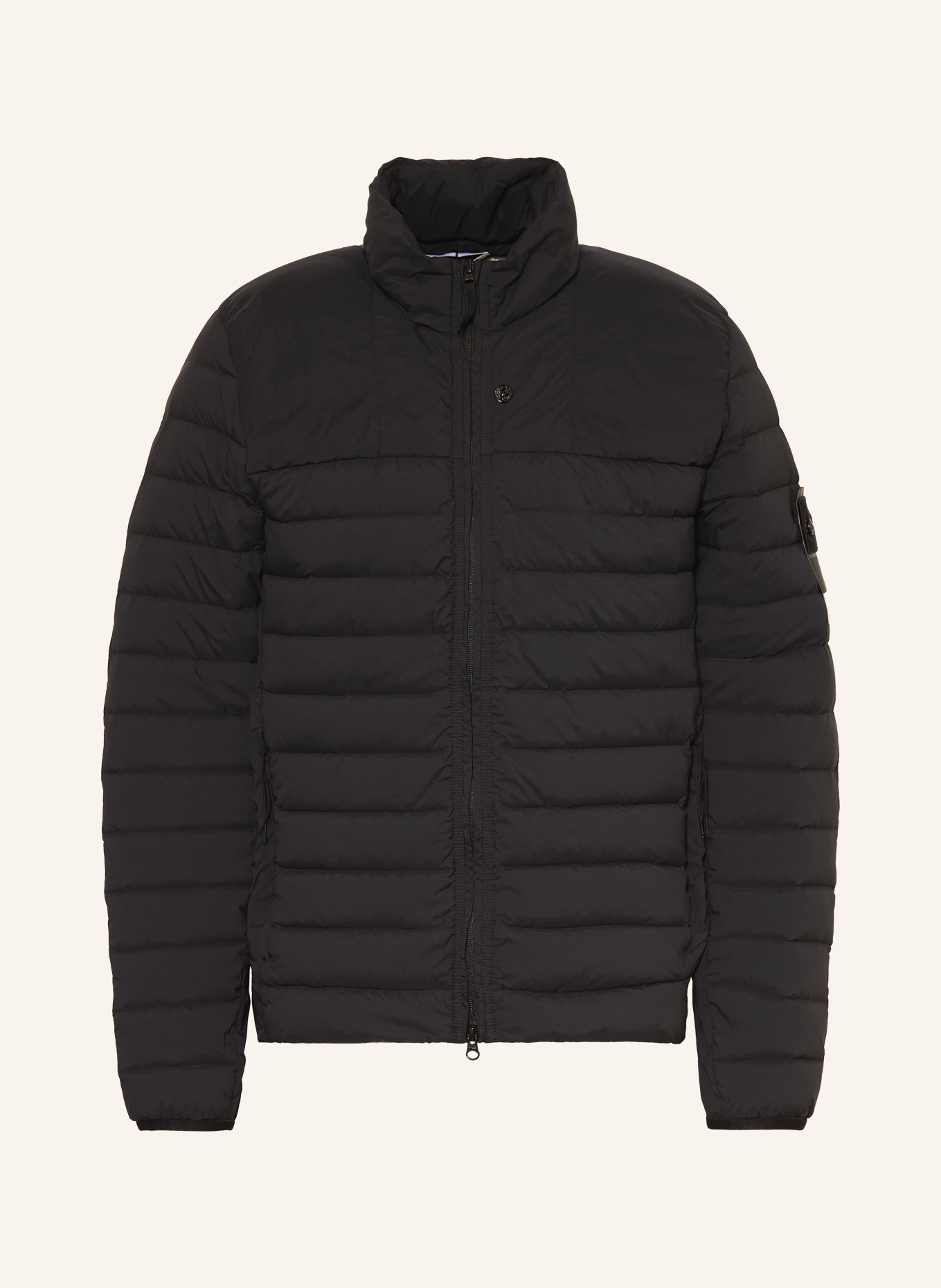 STONE ISLAND Lightweight down jacket: BLACK