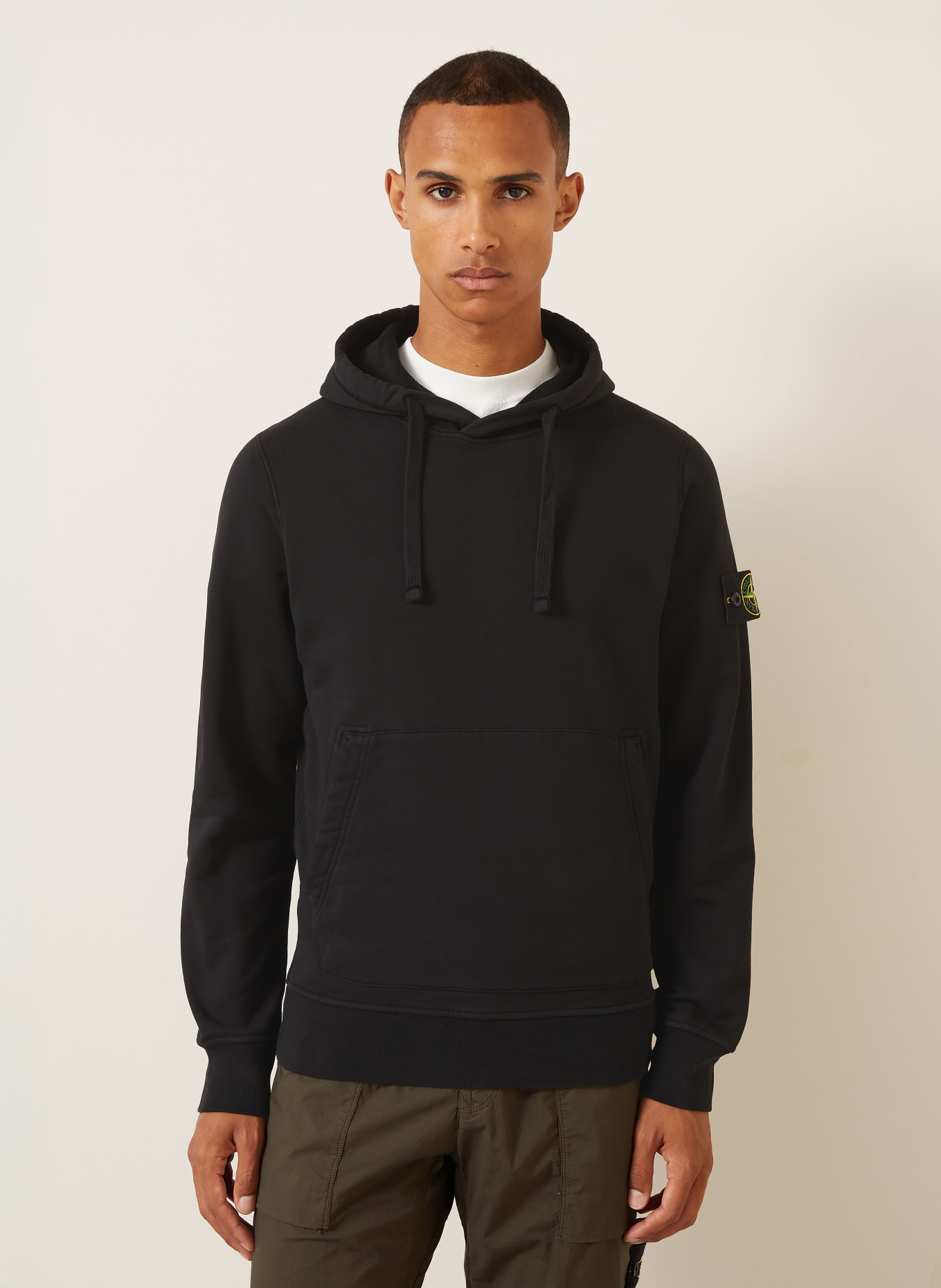 STONE ISLAND Hoodie: BLACK