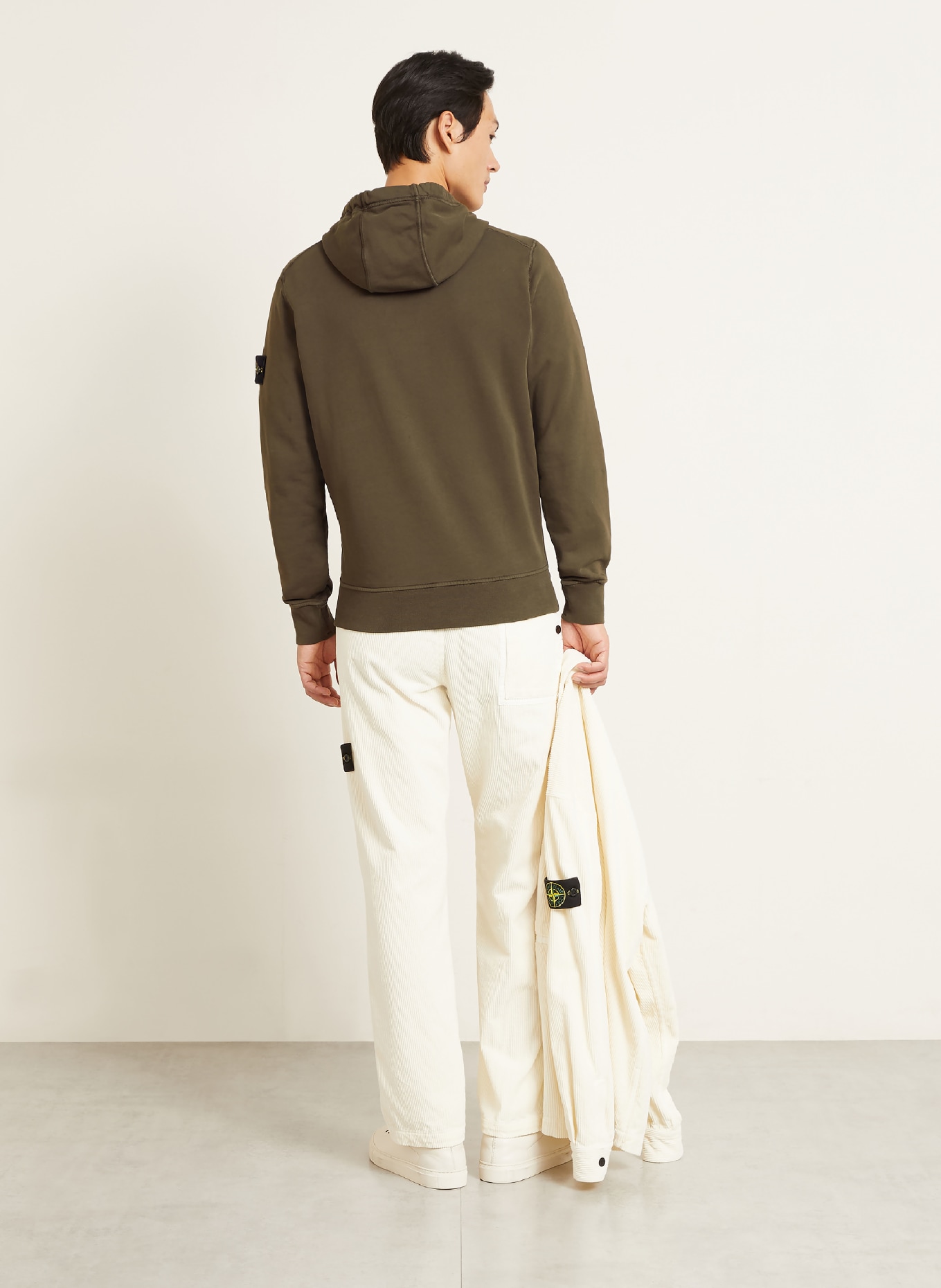 STONE ISLAND Bluza z kapturem: KHAKI