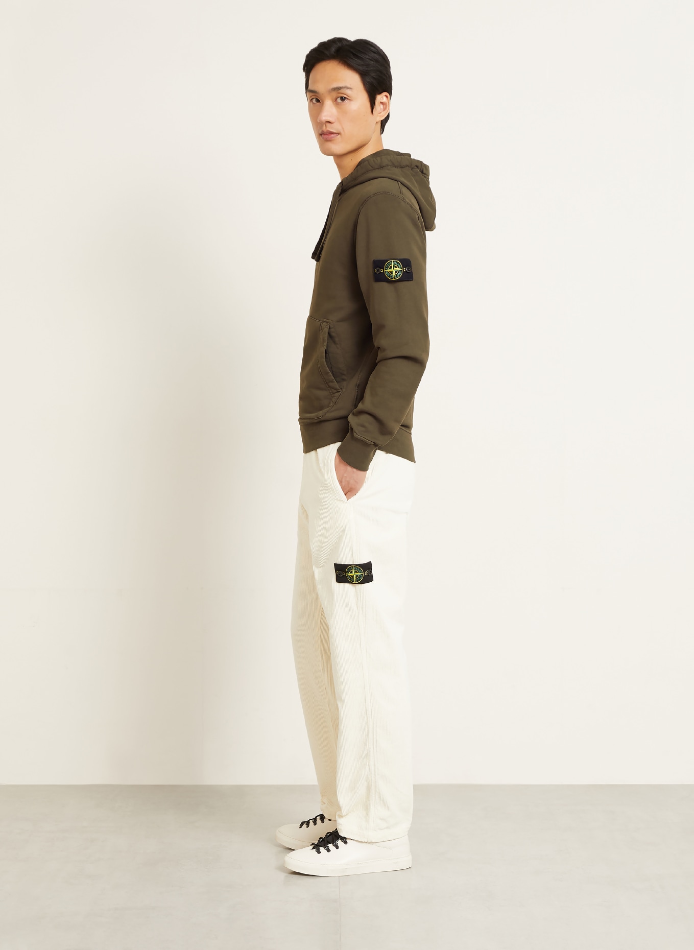 STONE ISLAND Bluza z kapturem: KHAKI