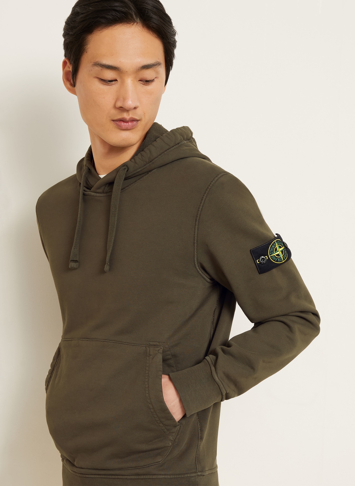 STONE ISLAND Bluza z kapturem: KHAKI