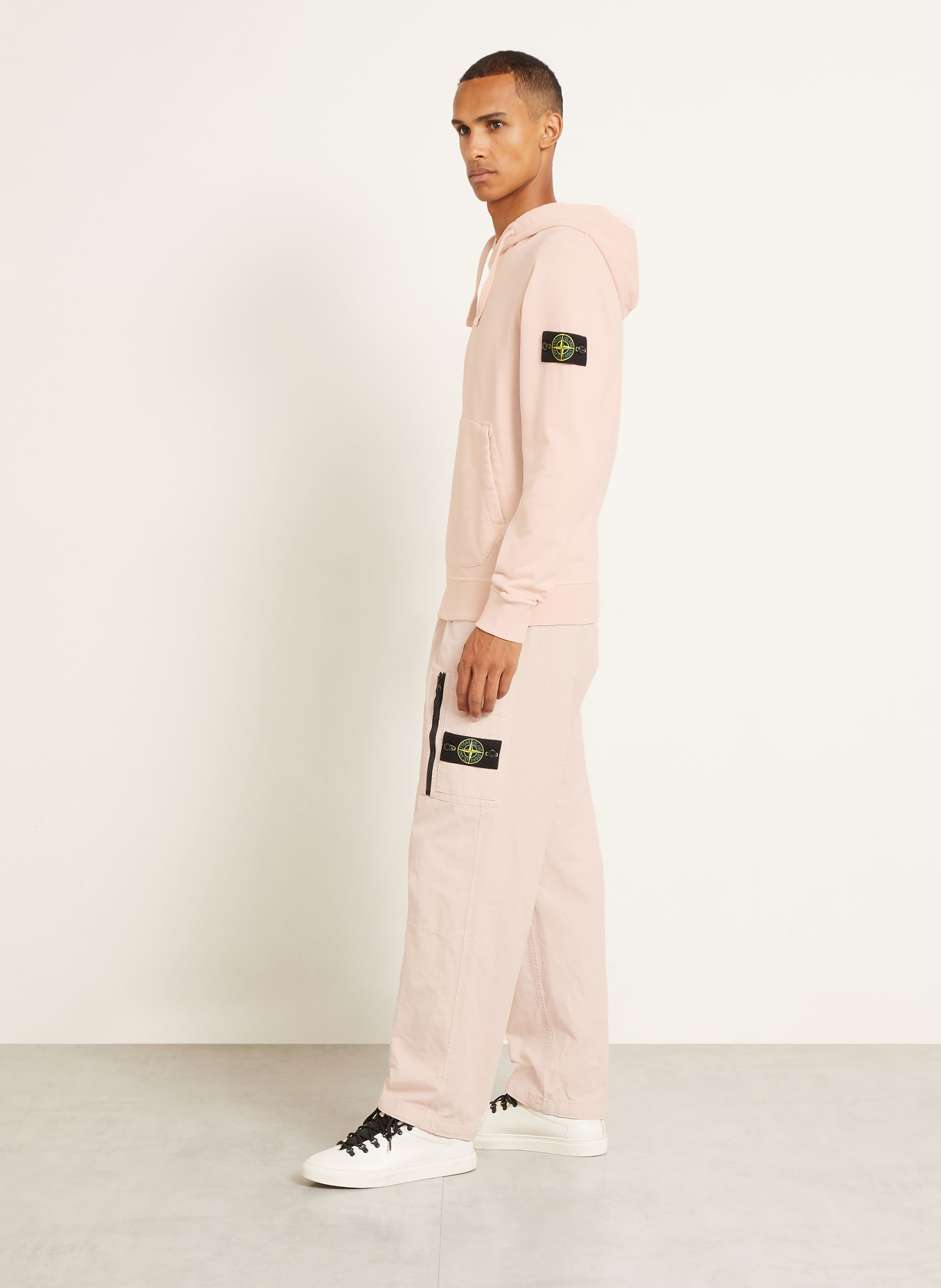 STONE ISLAND Hoodie: ROSE